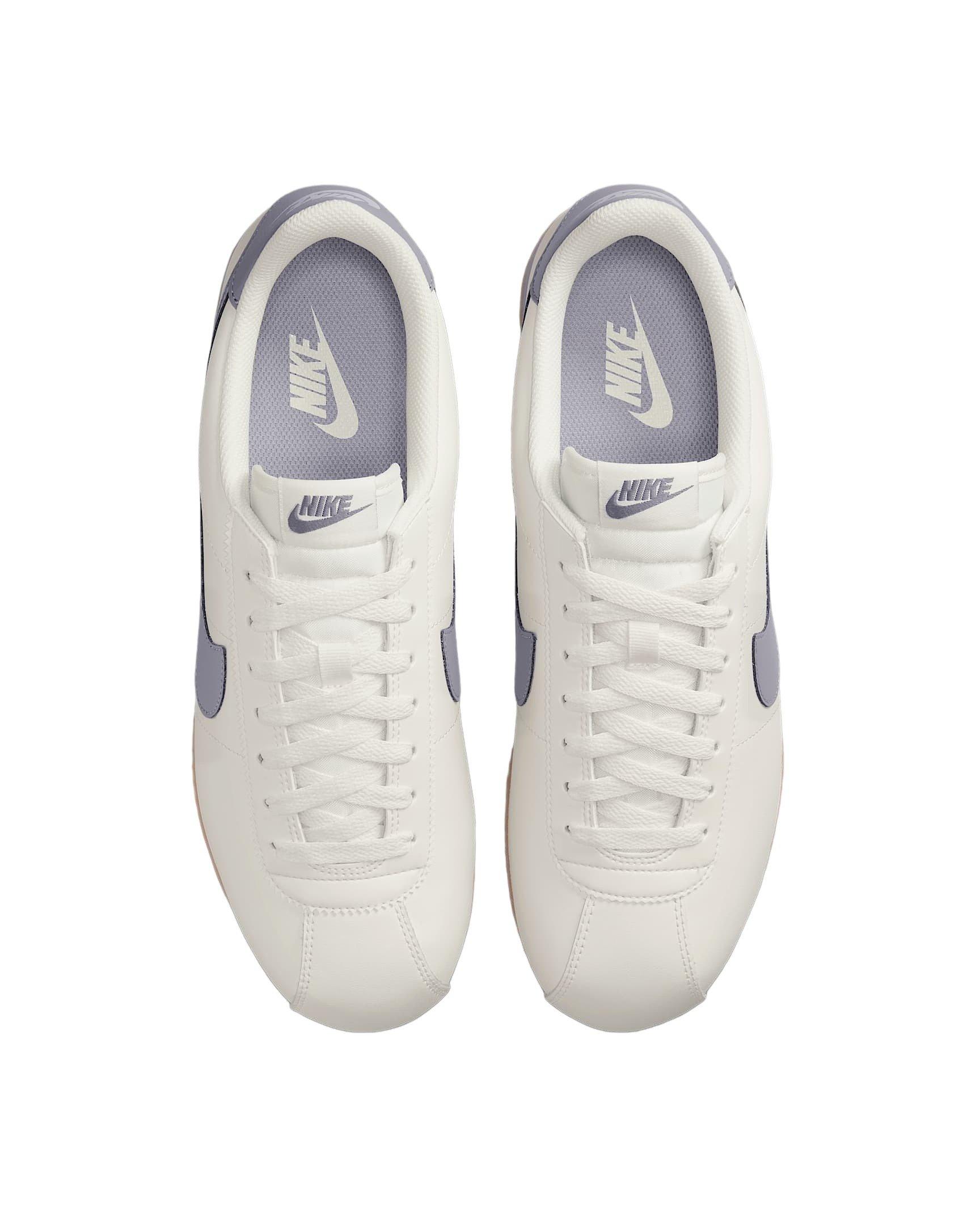 Nike Cortez Leather "Sail/Gum Yellow/Cement Grey" Men's Shoe - SAIL/GUM/GREY Thumbnail View 3