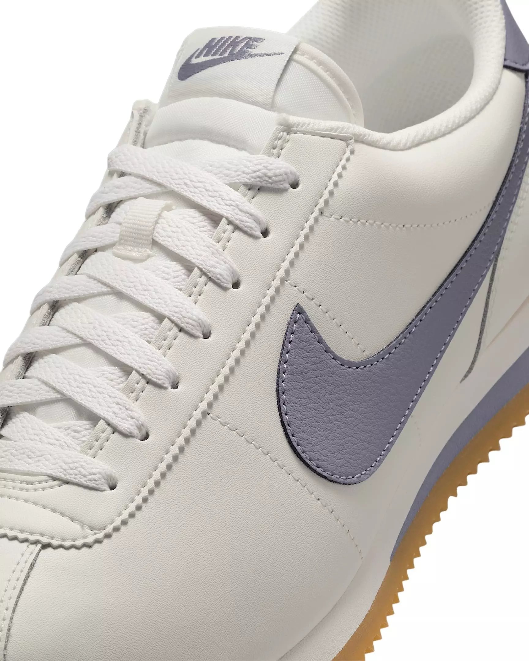 Nike Cortez Leather "Sail/Gum Yellow/Cement Grey" Men's Shoe - SAIL/GUM/GREY