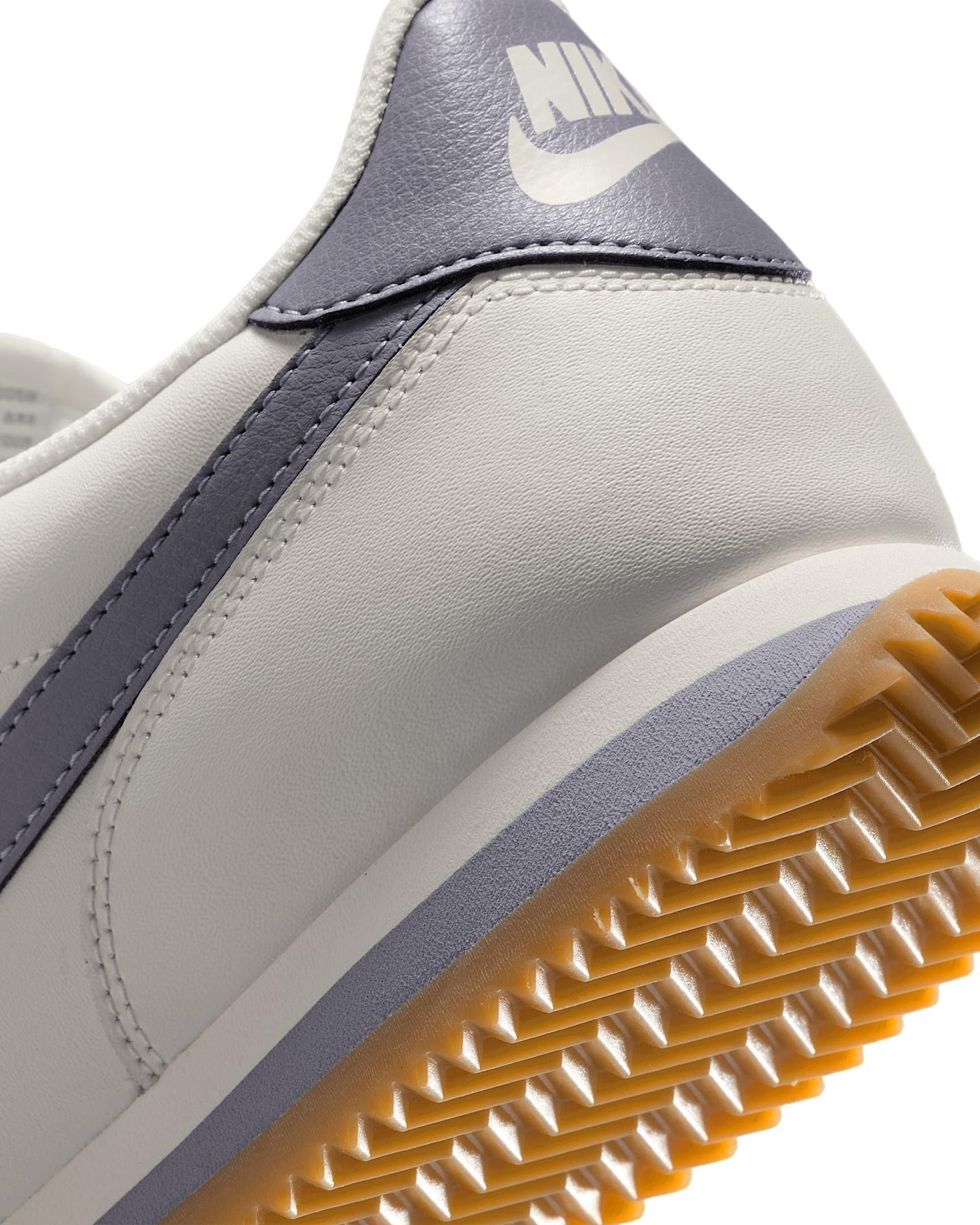Nike Cortez Leather "Sail/Gum Yellow/Cement Grey" Men's Shoe - SAIL/GUM/GREY Thumbnail View 7