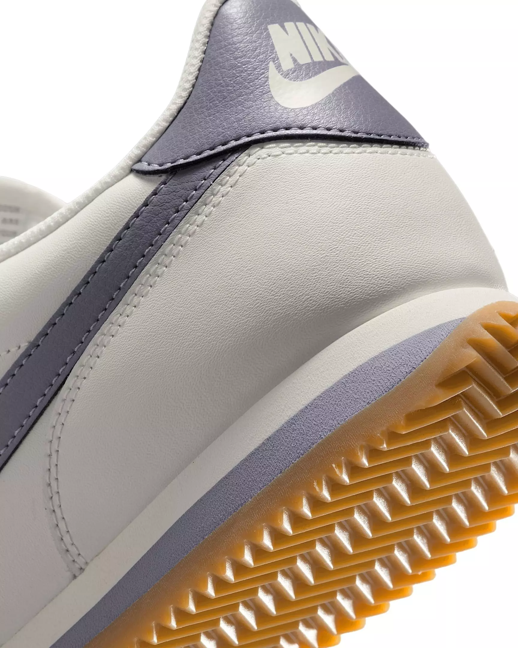Nike Cortez Leather "Sail/Gum Yellow/Cement Grey" Men's Shoe - SAIL/GUM/GREY