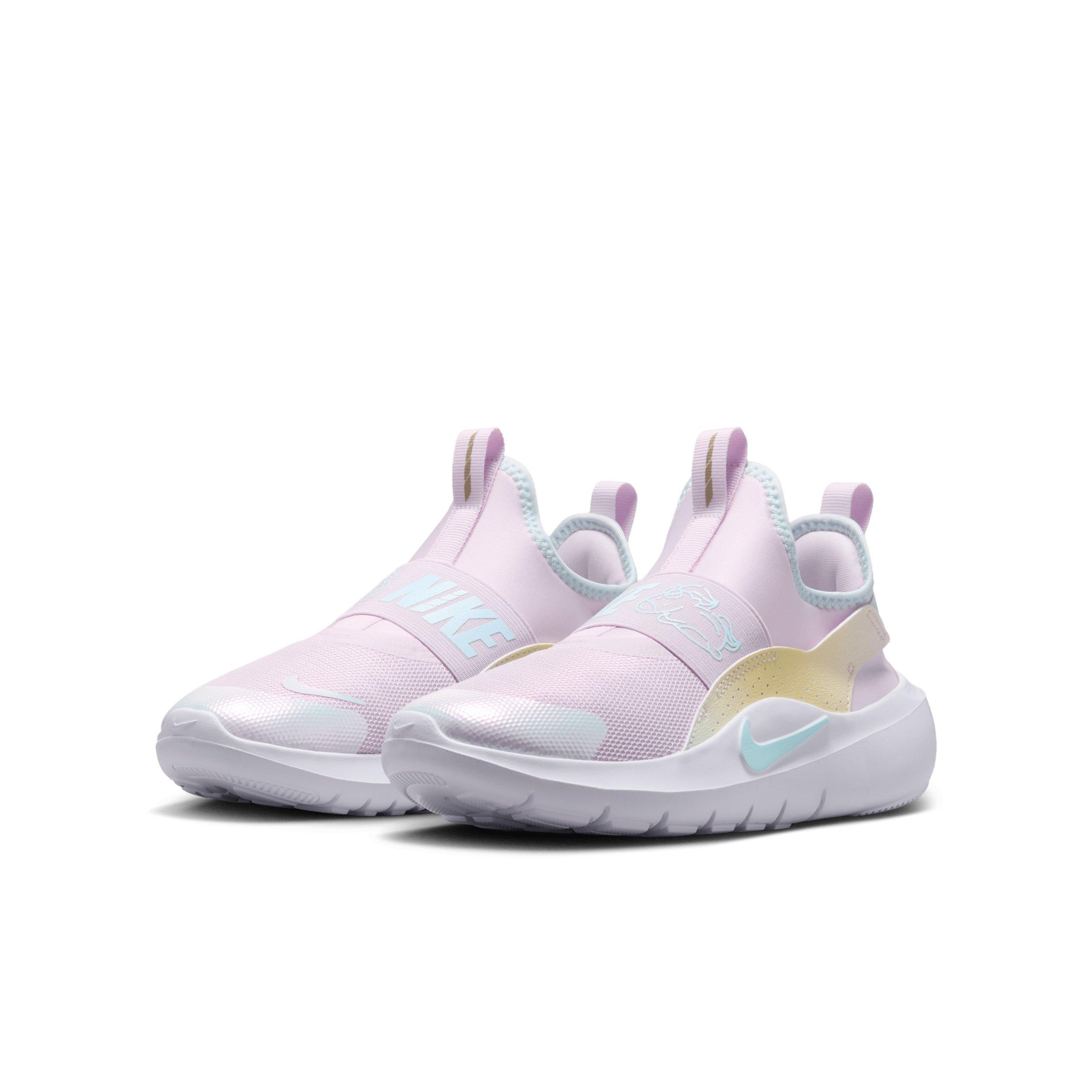 Nike Flex Runner 4 "Bleached Lilac/White/Glacier Blue" Grade School Girls' Running Shoe - LILAC/WHITE/BLUE