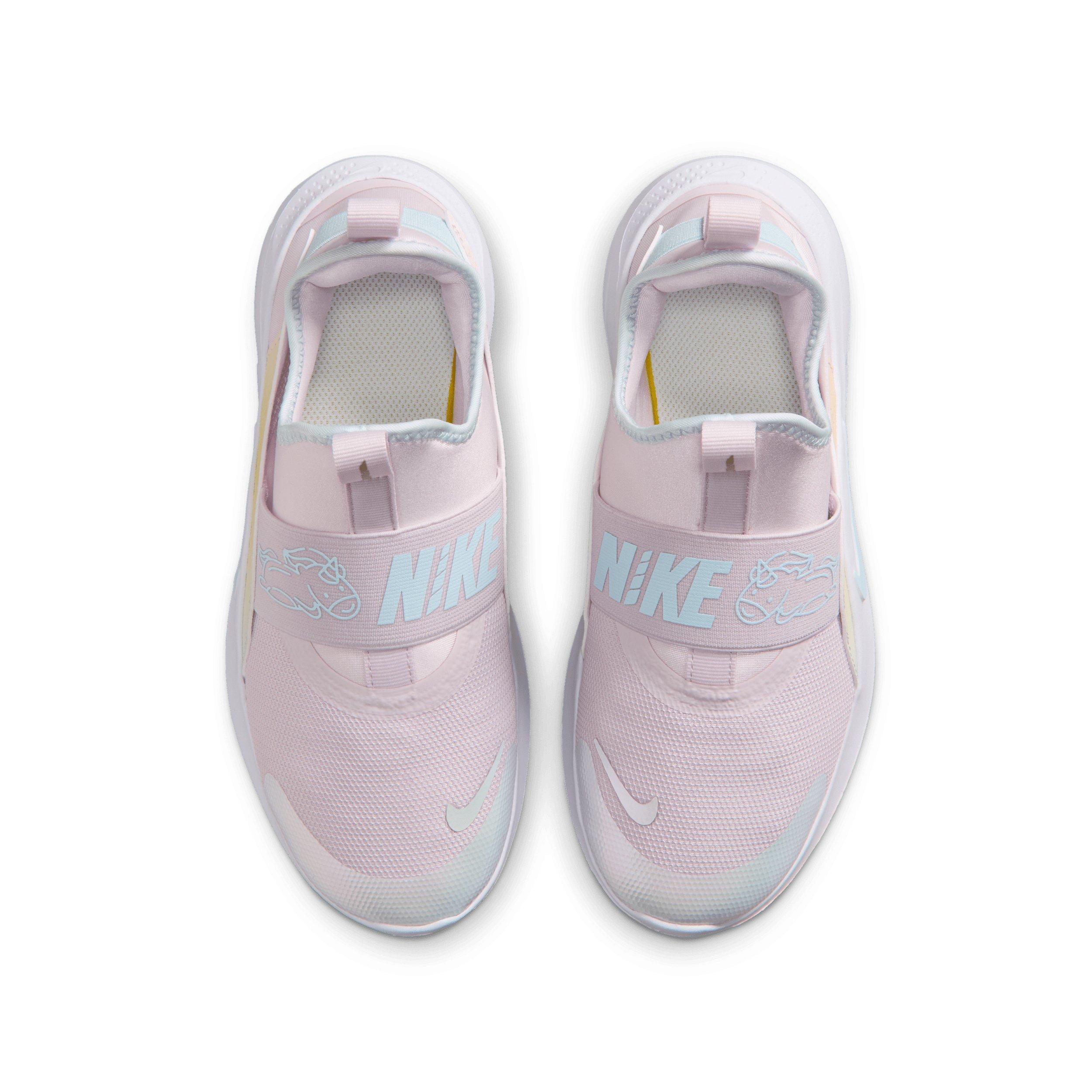 Nike Flex Runner 4 "Bleached Lilac/White/Glacier Blue" Grade School Girls' Running Shoe - LILAC/WHITE/BLUE