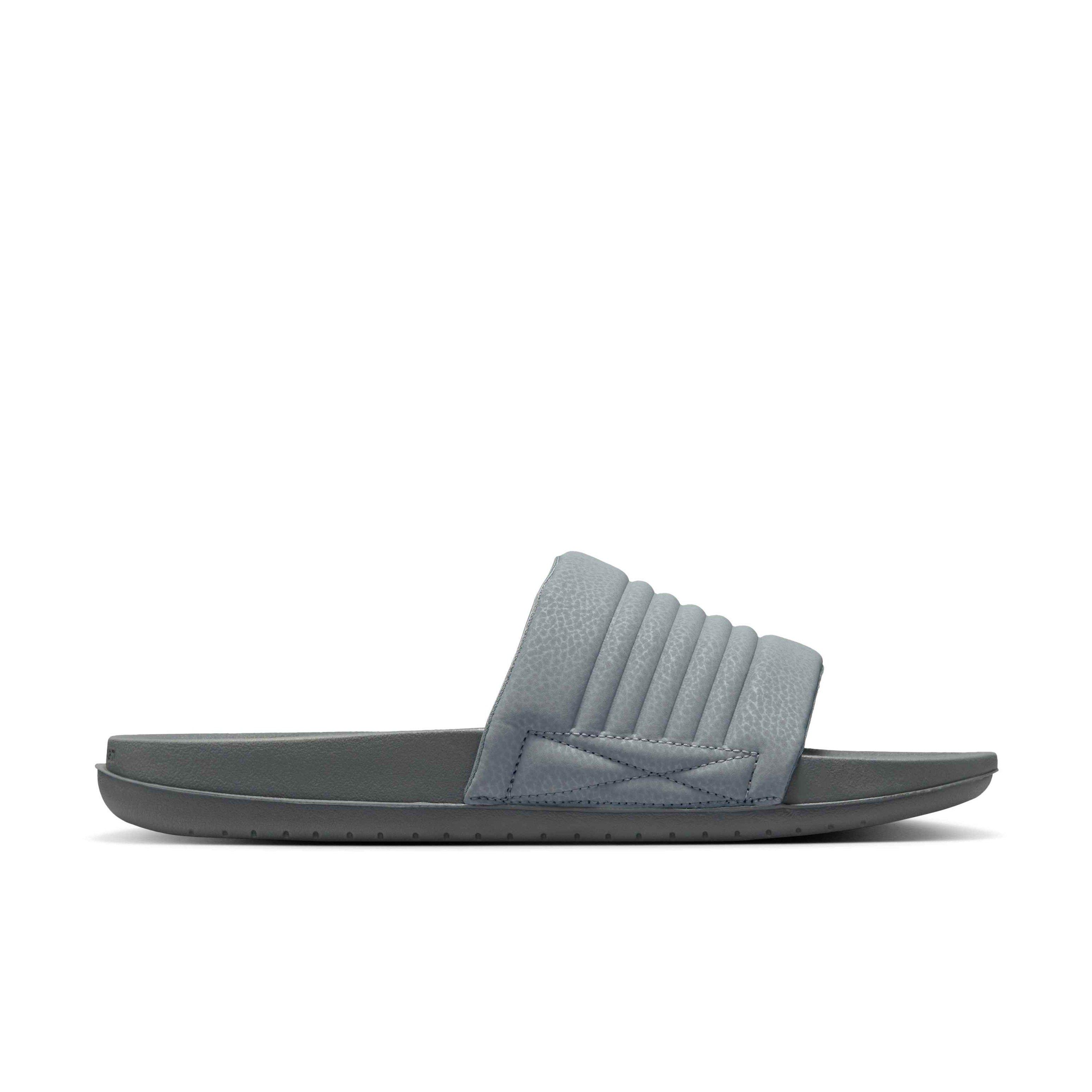 Nike Offcourt Adjust "Cool Grey/Volt/Cool Grey" Men's Slide - GREY/VOLT/GREY Thumbnail View 1