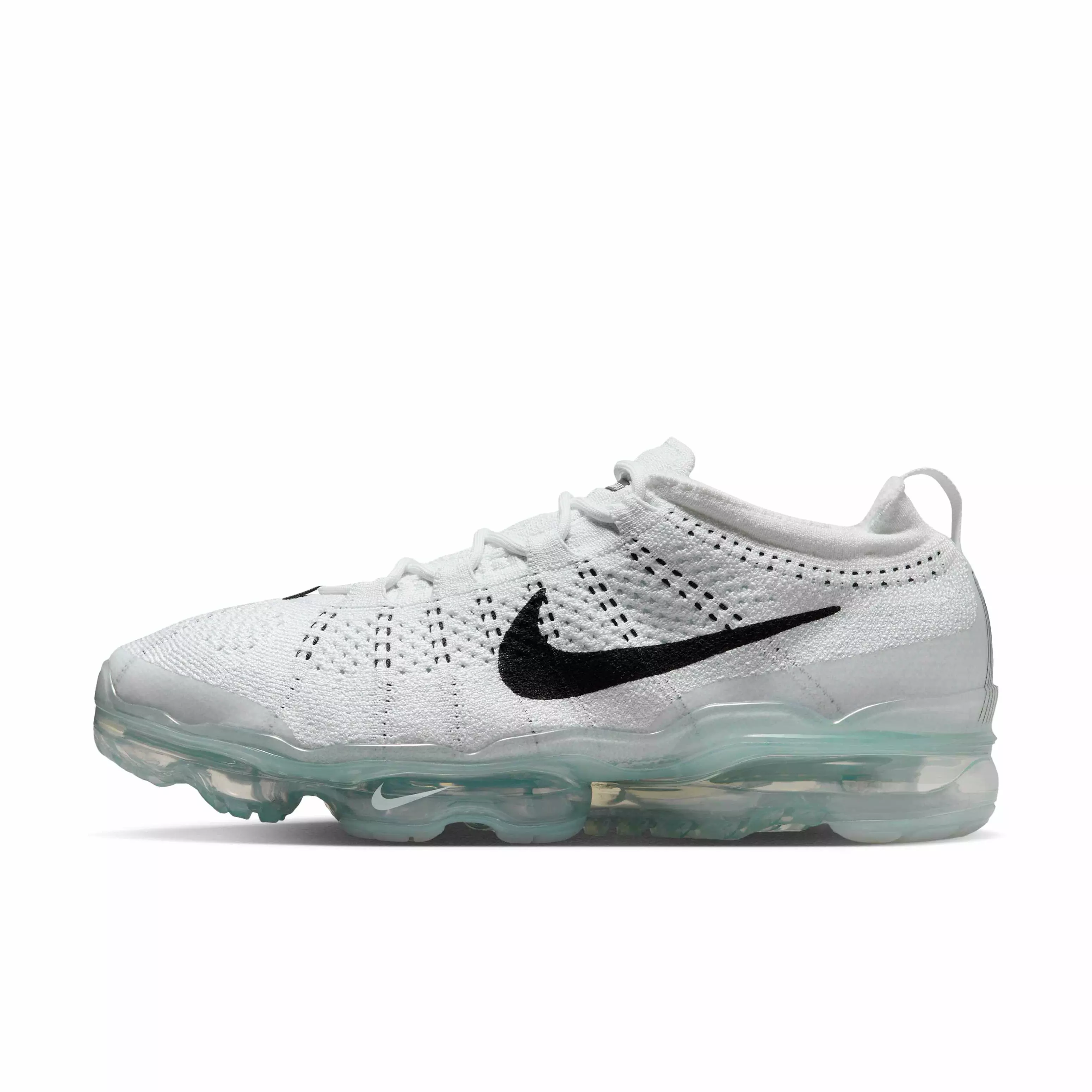 Nike Air VaporMax 2023 Flyknit "White/White/Pure Platinum/Black" Men's Shoe - WHITE/WHITE/PLATINUM/BLACK