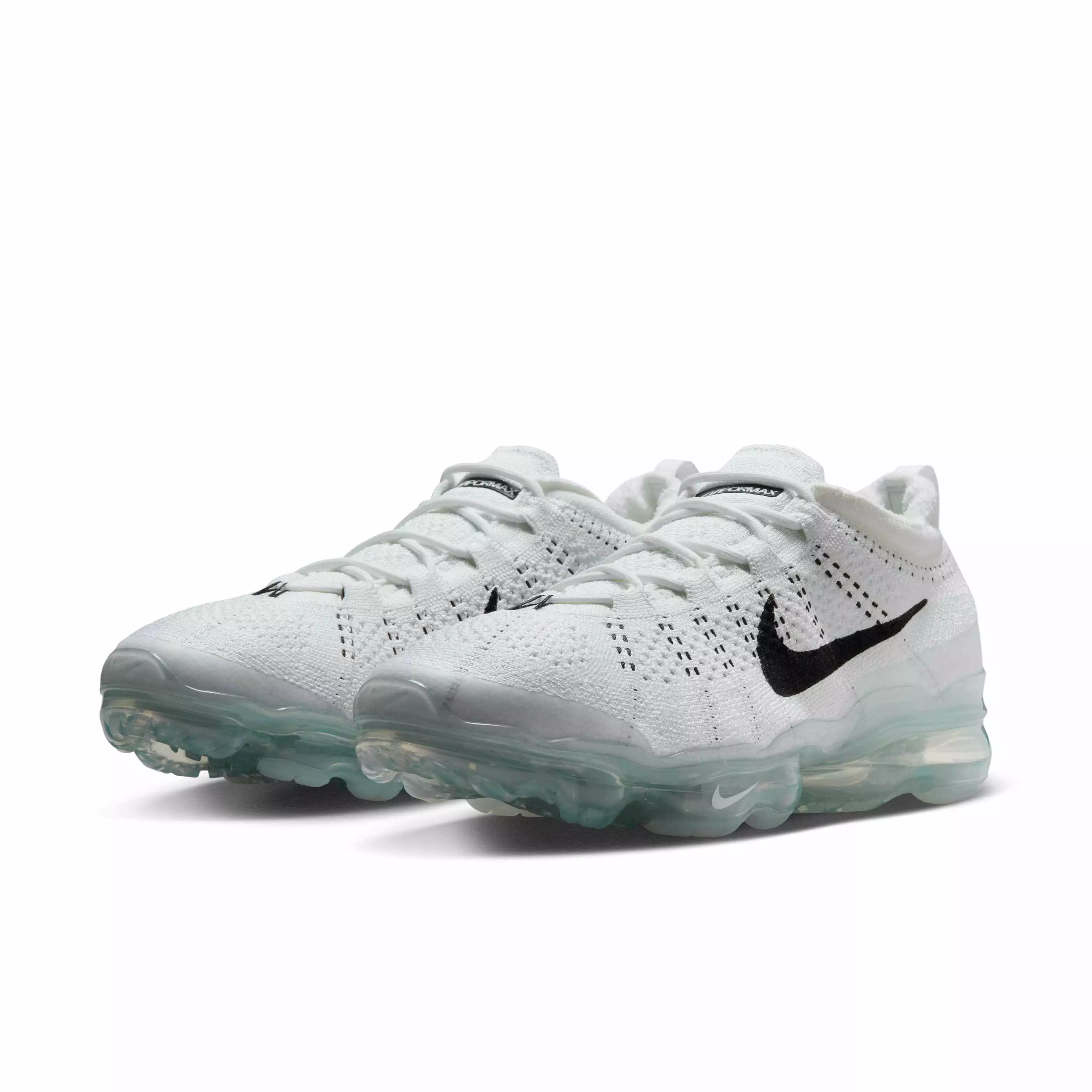 Nike Air VaporMax 2023 Flyknit "White/White/Pure Platinum/Black" Men's Shoe - WHITE/WHITE/PLATINUM/BLACK