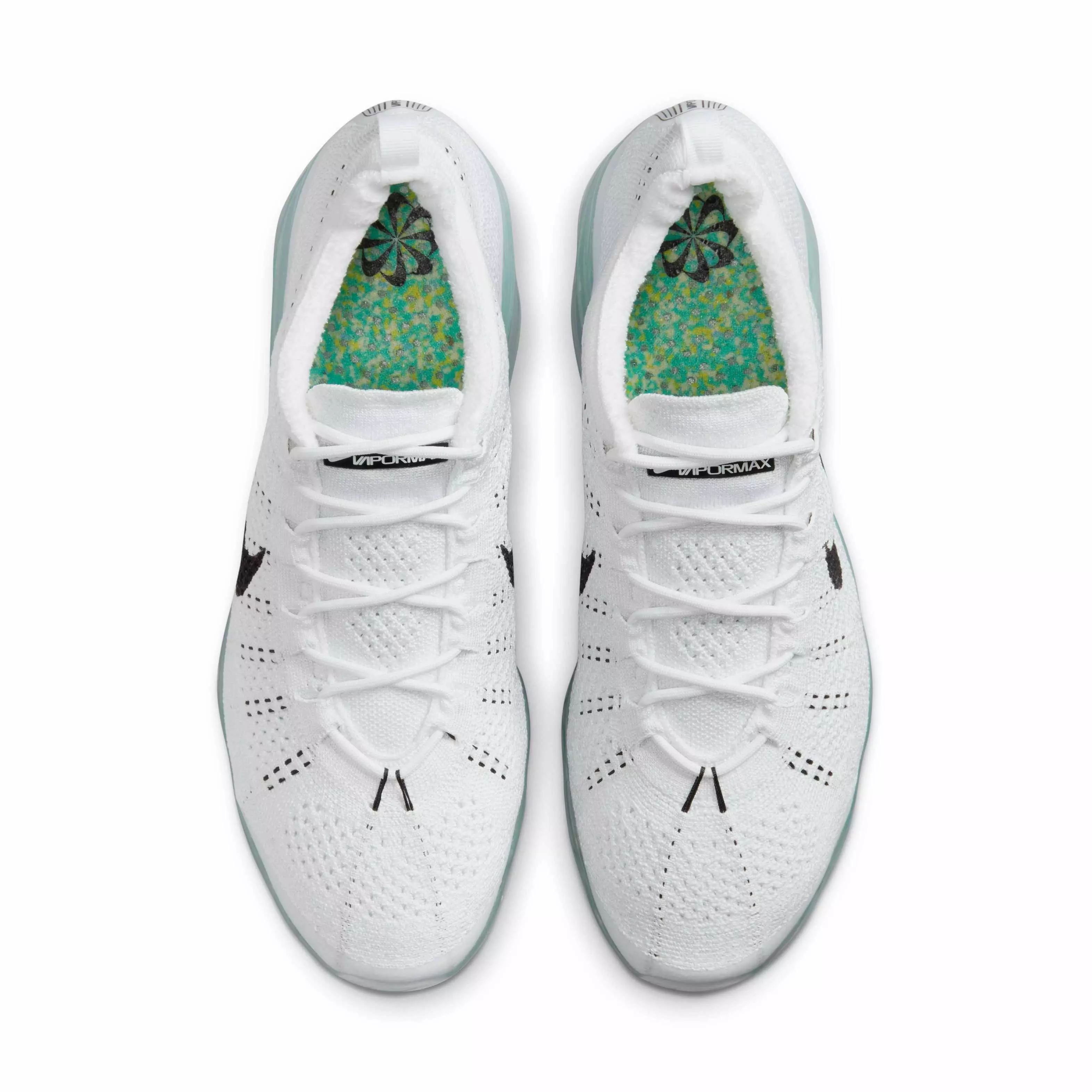 Nike Air VaporMax 2023 Flyknit "White/White/Pure Platinum/Black" Men's Shoe - WHITE/WHITE/PLATINUM/BLACK