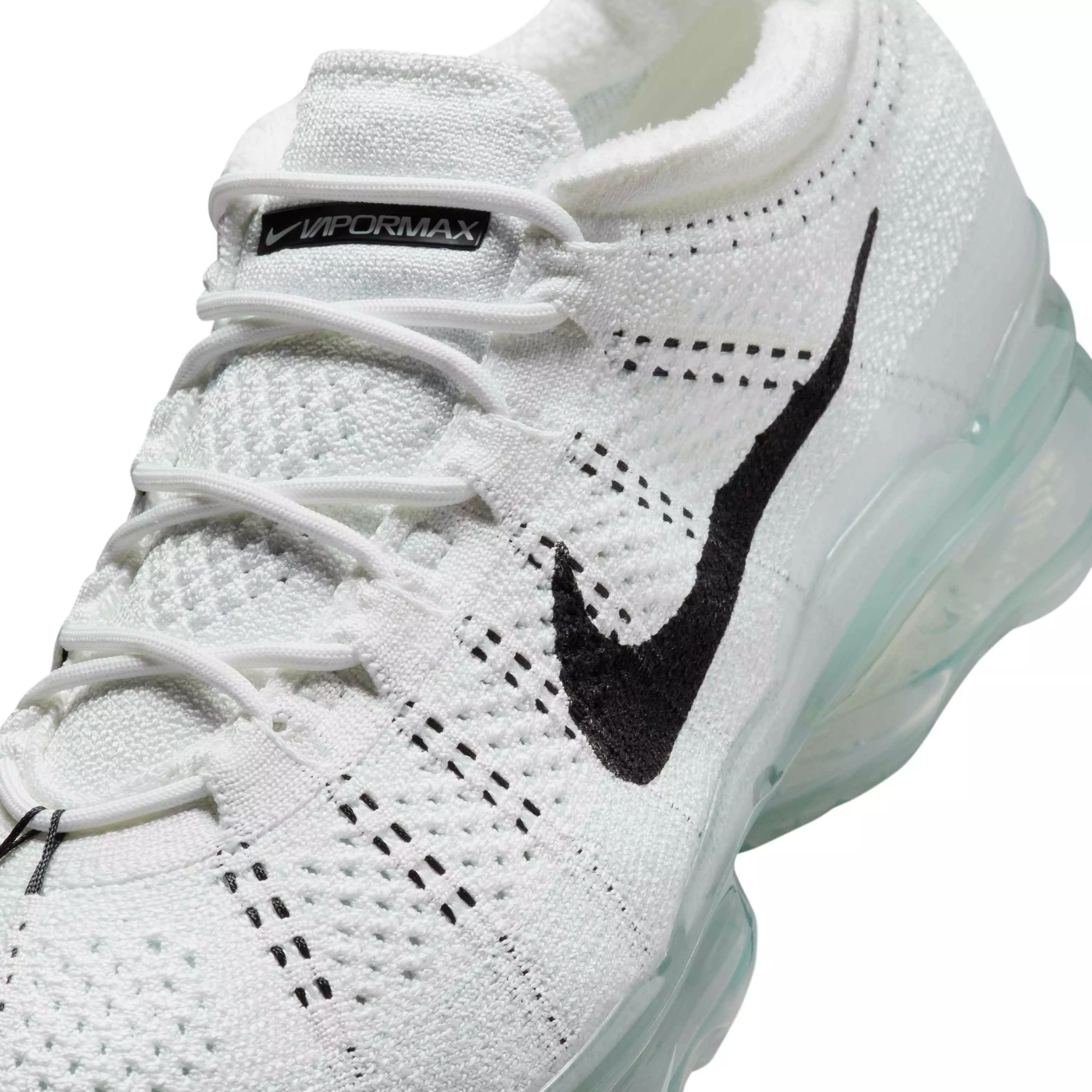 Nike Air VaporMax 2023 Flyknit "White/White/Pure Platinum/Black" Men's Shoe - WHITE/WHITE/PLATINUM/BLACK