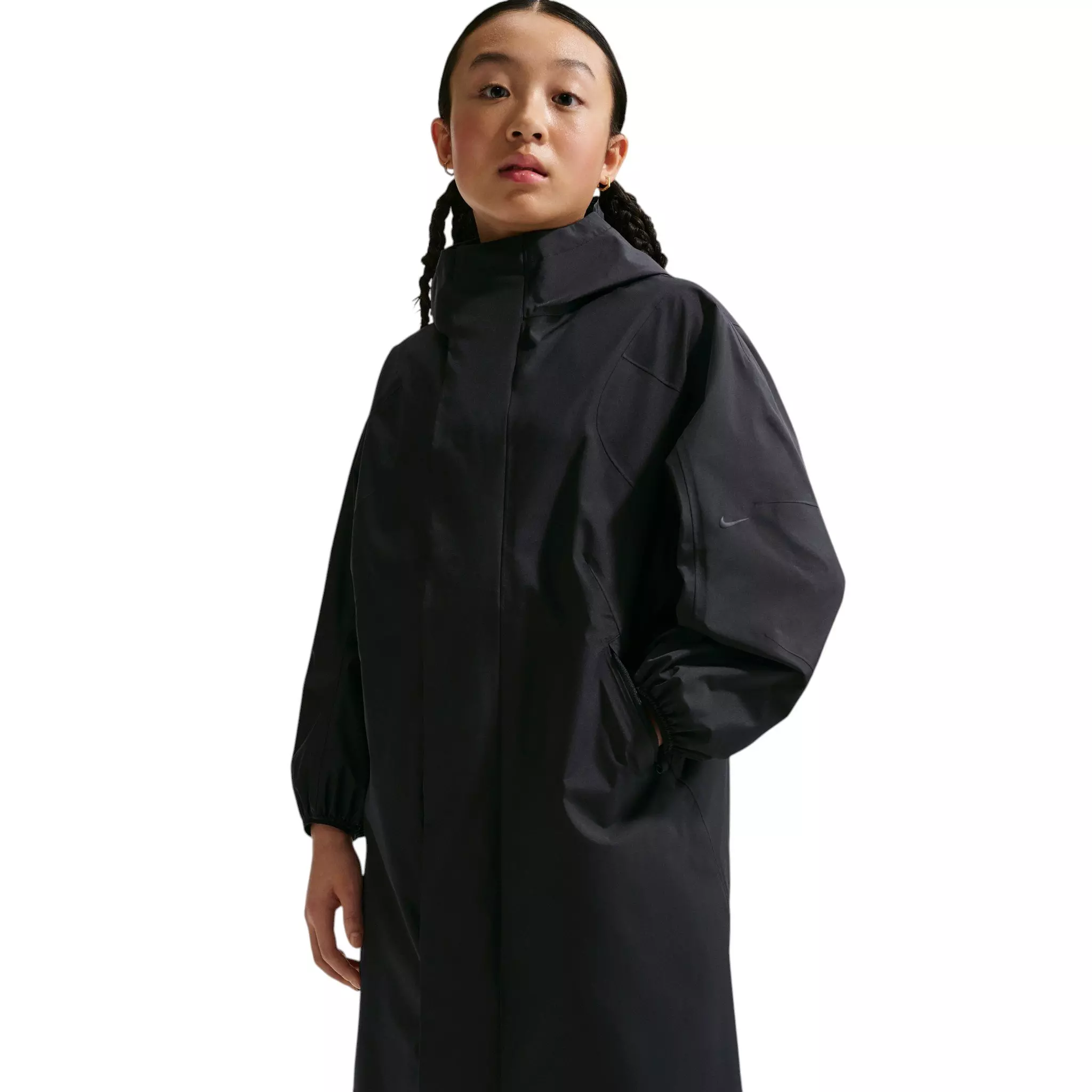 Nike Big Girls' MAVN Storm-FIT ADV Rain Jacket - Black - BLACK