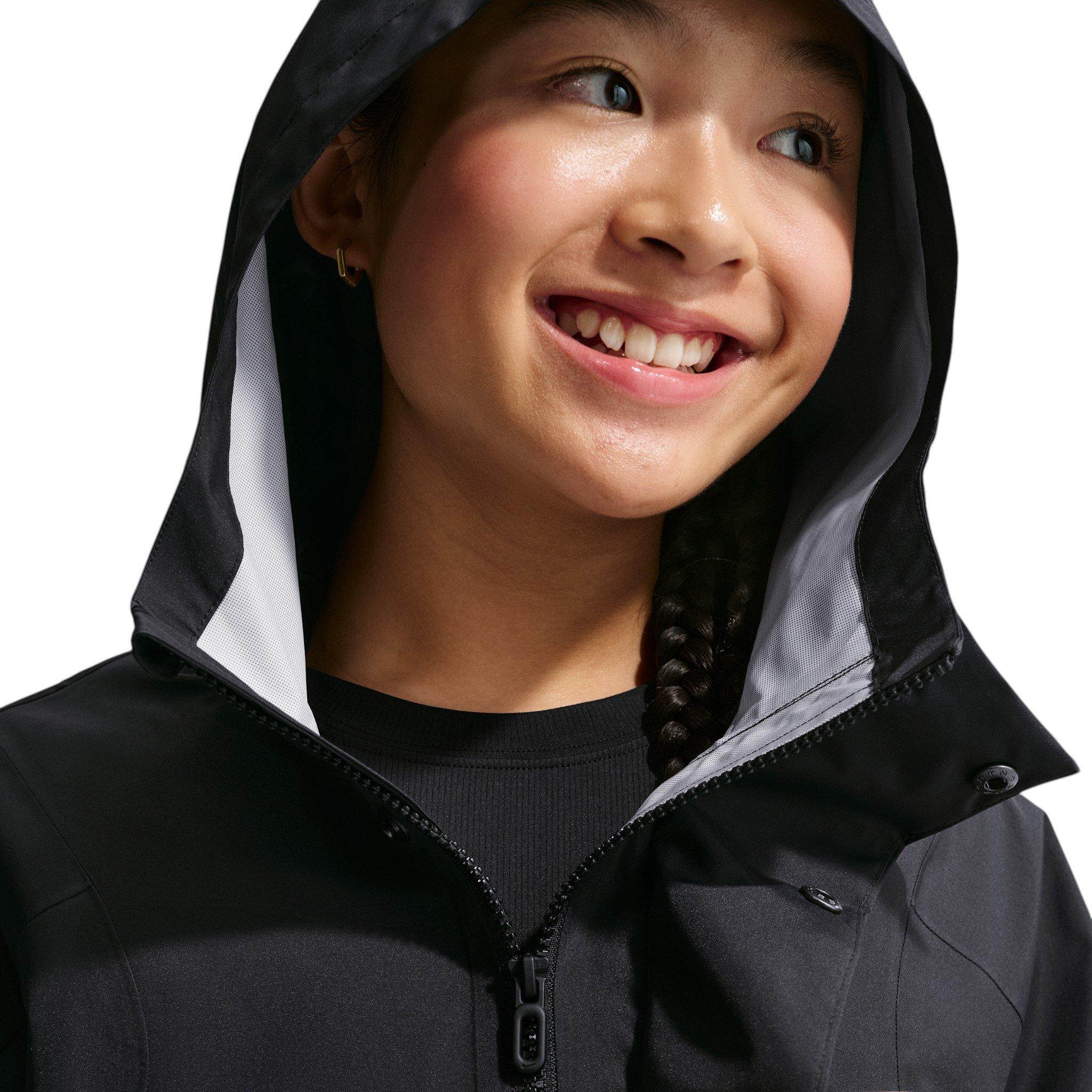 Nike Big Girls' MAVN Storm-FIT ADV Rain Jacket - Black - BLACK