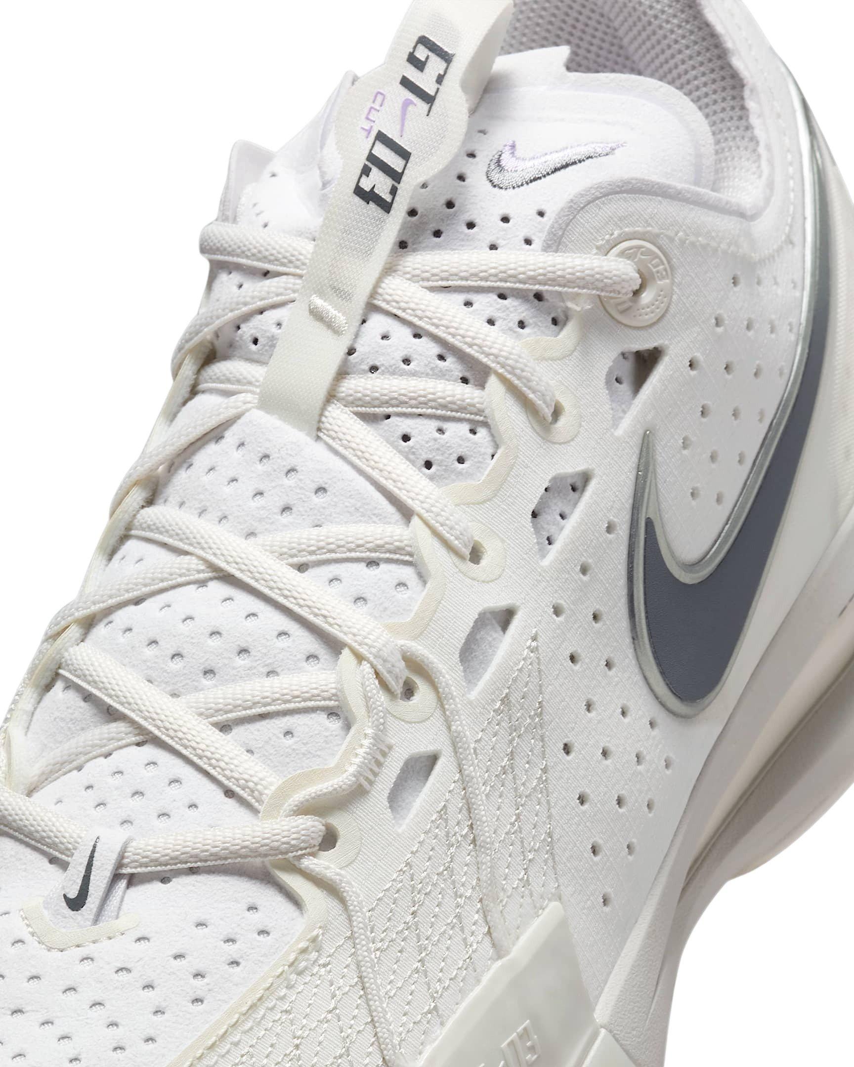 Nike G.T. Cut 3 "Sail/Light Bone/Metallic Silver/Smoke Grey" Men's Basketball Shoe - SAIL/LT BONE/SILVER/GREY Thumbnail View 6
