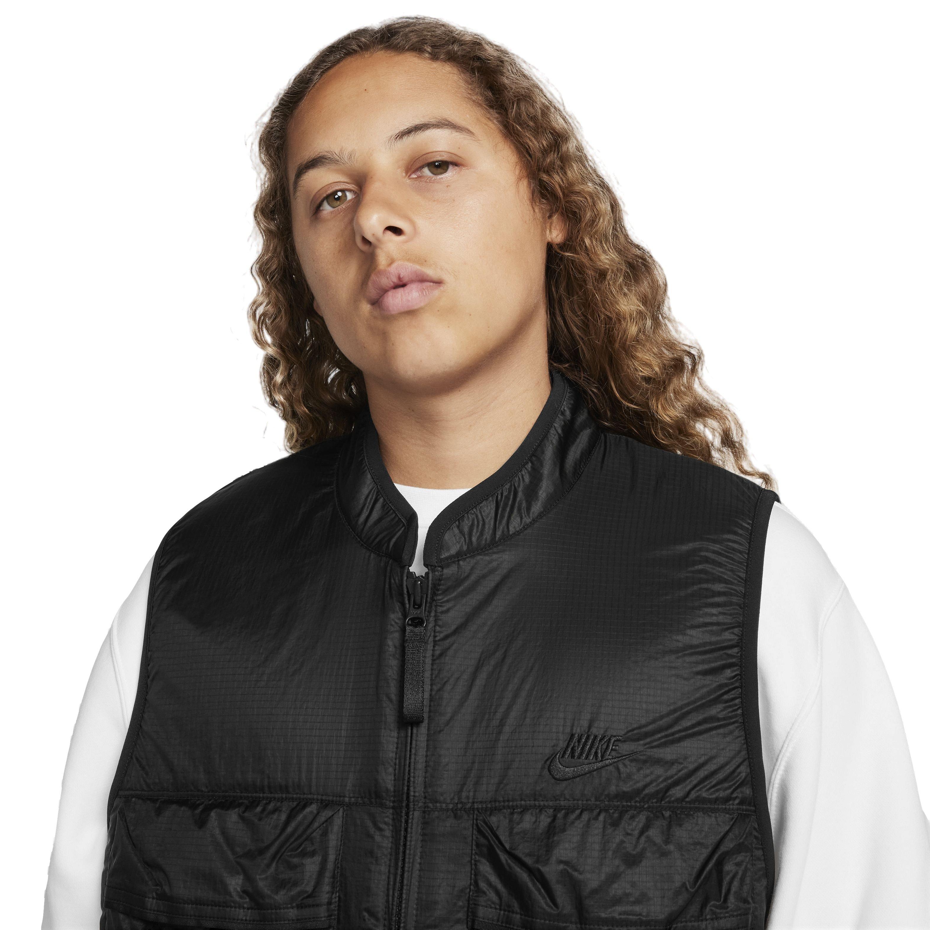Nike Men's Tech Fleece Utility Vest - Black - BLACK Thumbnail View 3
