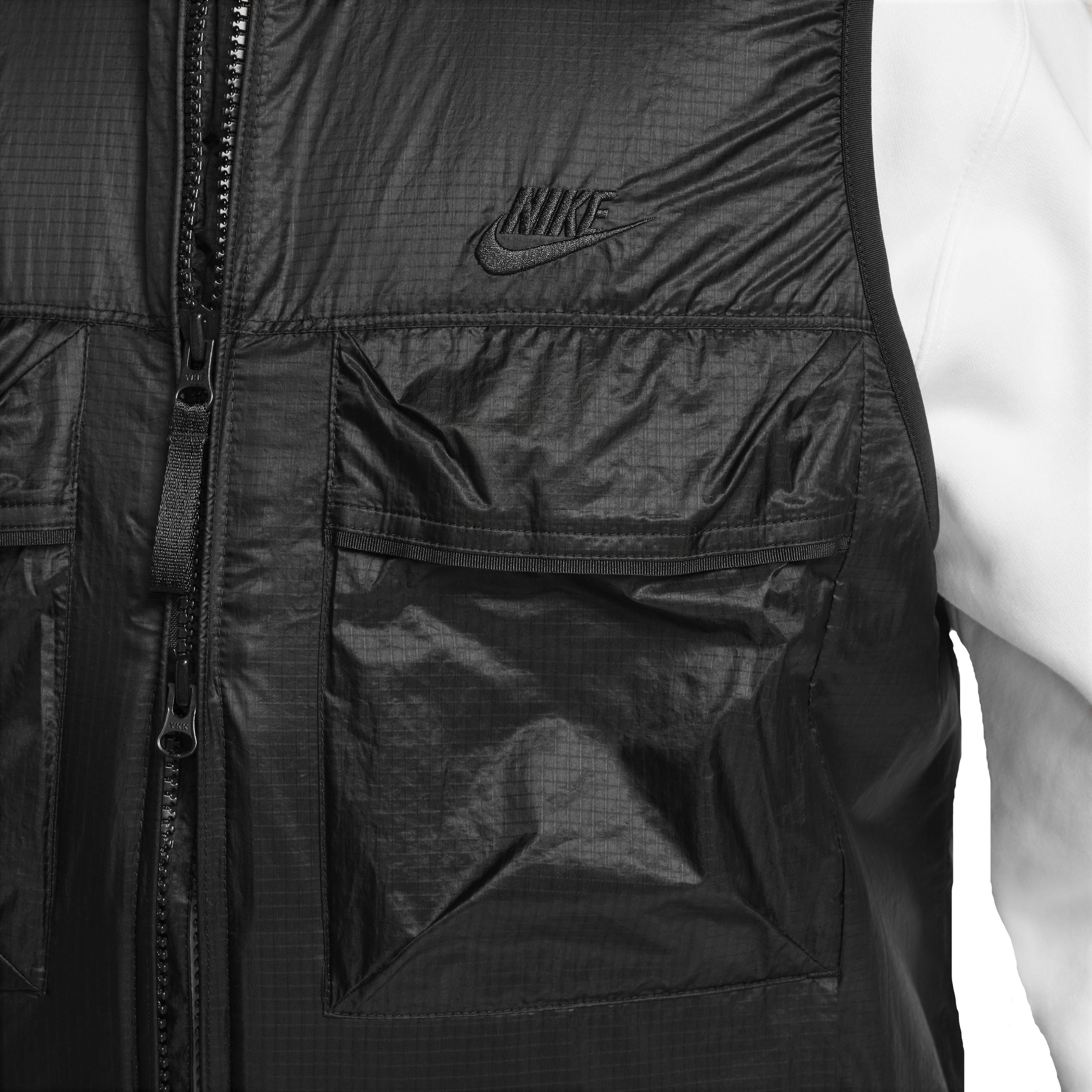 Nike Men's Tech Fleece Utility Vest - Black - BLACK Thumbnail View 5