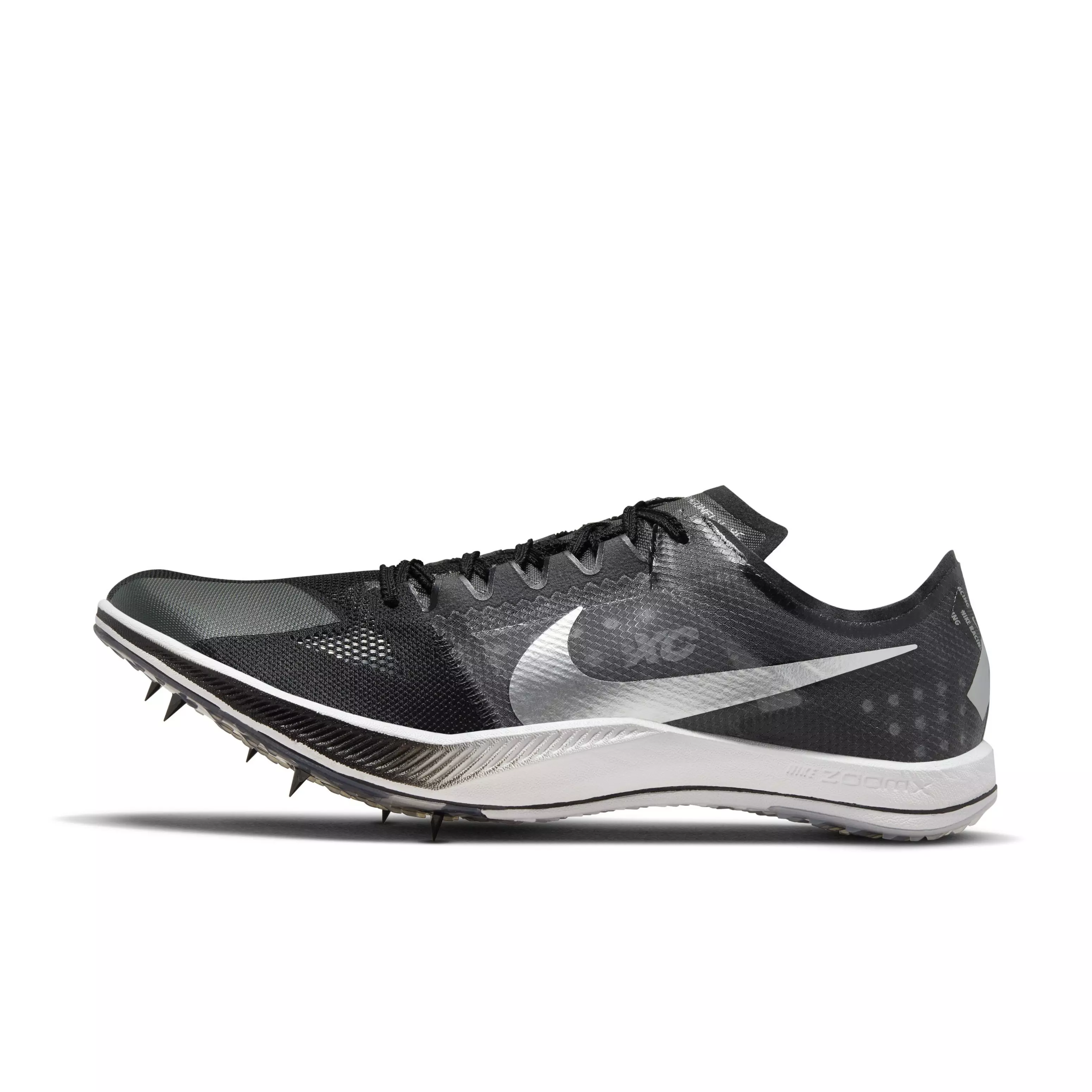 Nike ZoomX Dragonfly XC "Black/Dark Smoke Grey/White/Metallic Silver" Men's Track Spike - BLACK/DK GREY/WHITE/SILVER