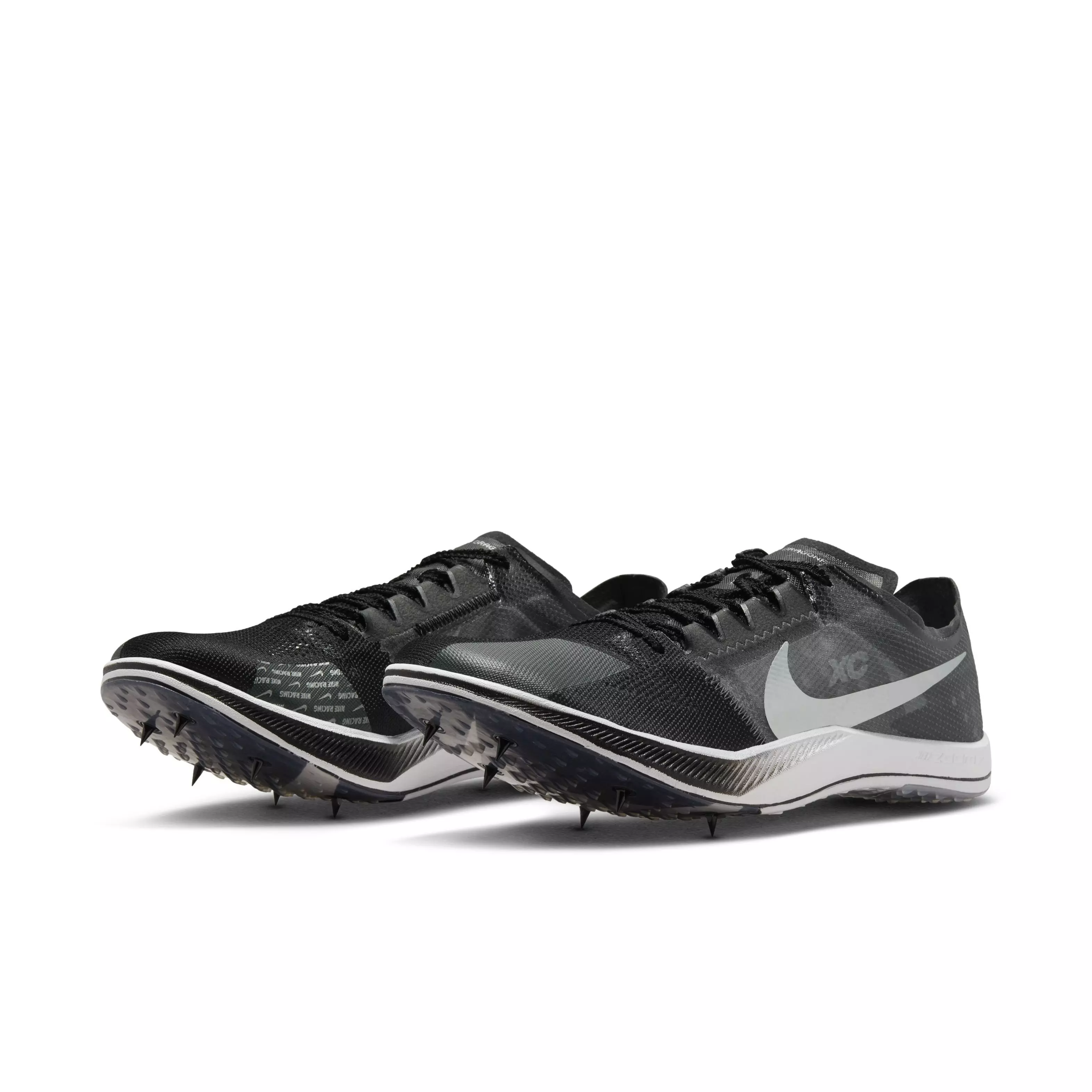 Nike ZoomX Dragonfly XC "Black/Dark Smoke Grey/White/Metallic Silver" Men's Track Spike - BLACK/DK GREY/WHITE/SILVER