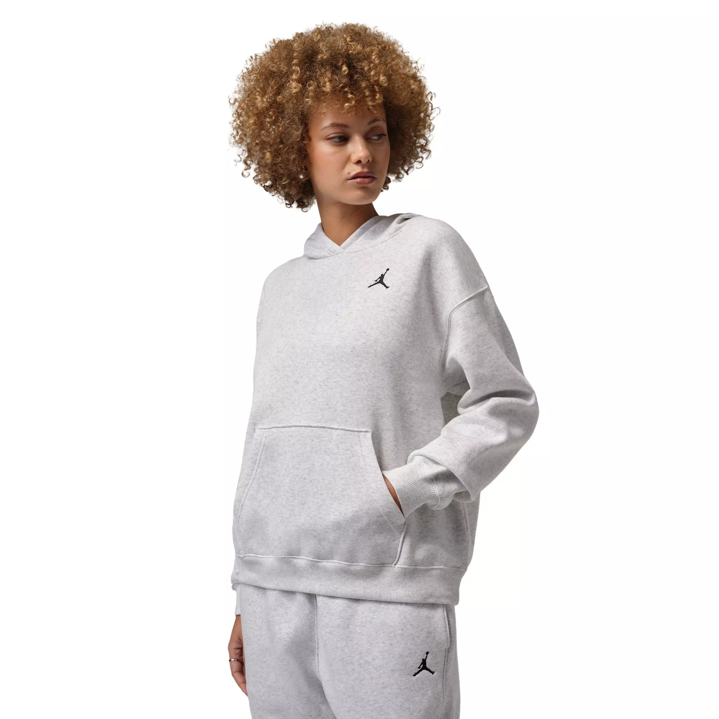 Jordan Women's Brooklyn Fleece Pullover Hoodie - Birch Heather - BIRCH HEATHER