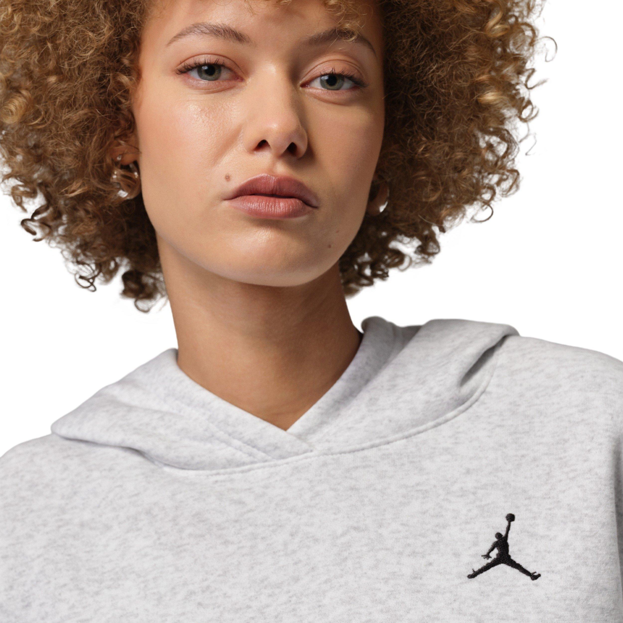 Jordan Women's Brooklyn Fleece Pullover Hoodie - Birch Heather - BIRCH HEATHER Thumbnail View 3