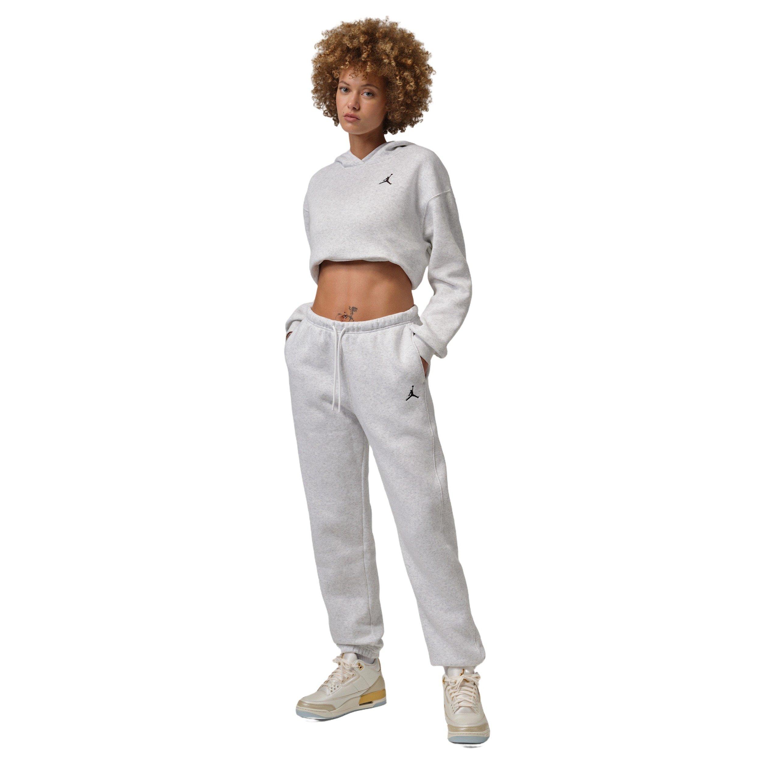 Jordan Women's Brooklyn Fleece Pullover Hoodie -Birch Heather - BIRCH HEATHER Thumbnail View 7