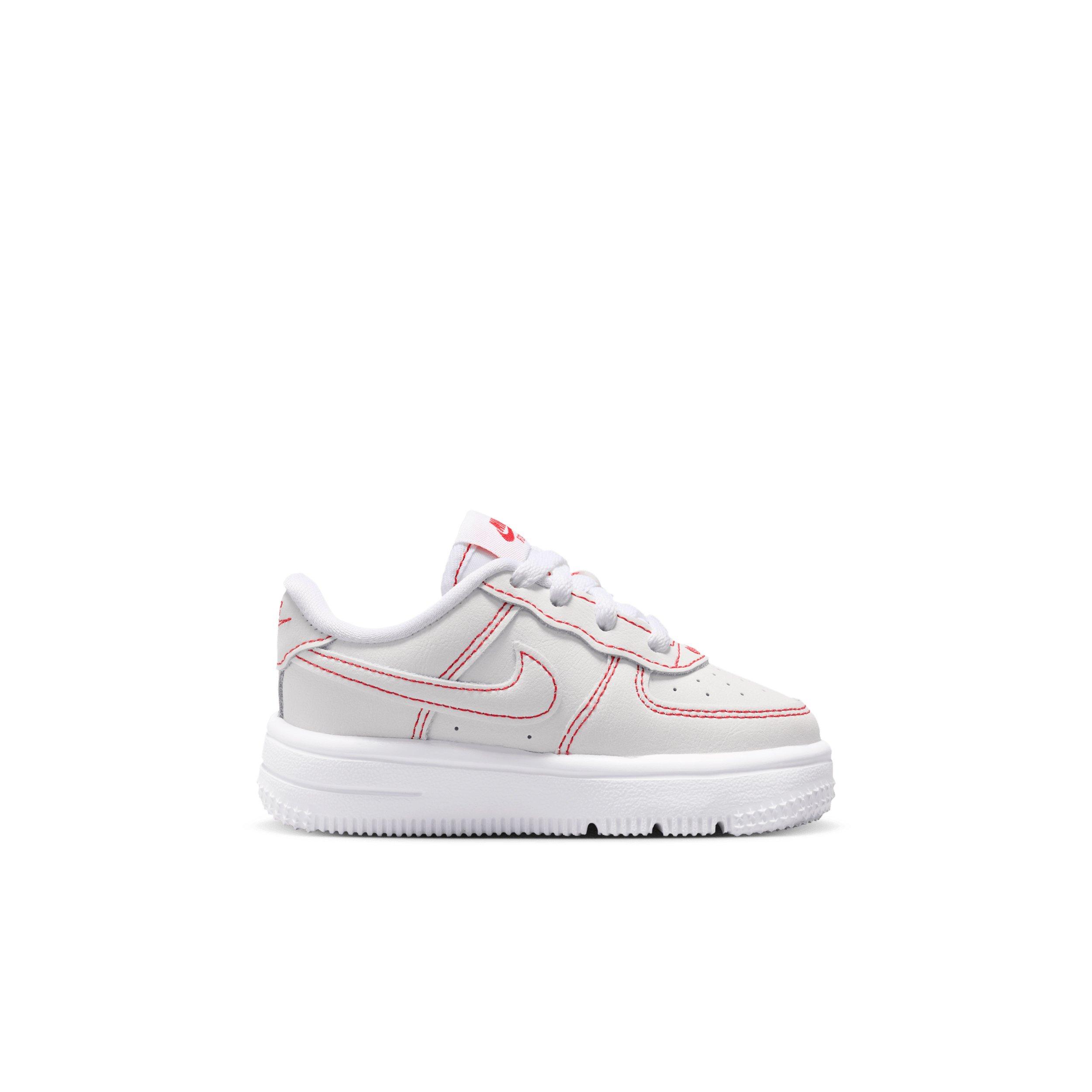Nike Force 1 Low LV8 1 "White/University Red" Infant Boys' Shoe - WHITE/RED