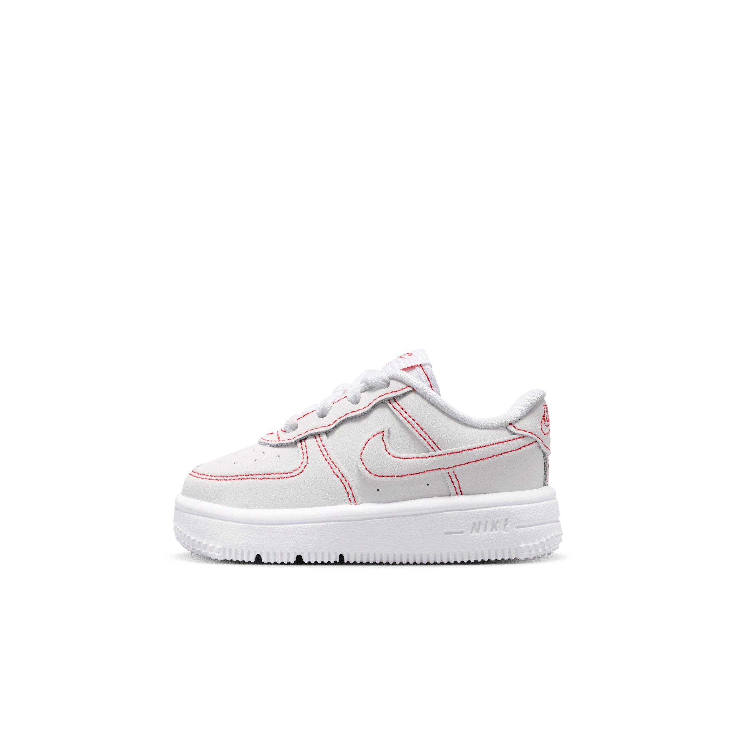 Nike Force 1 Low LV8 1 "White/University Red" Infant Boys' Shoe - WHITE/RED