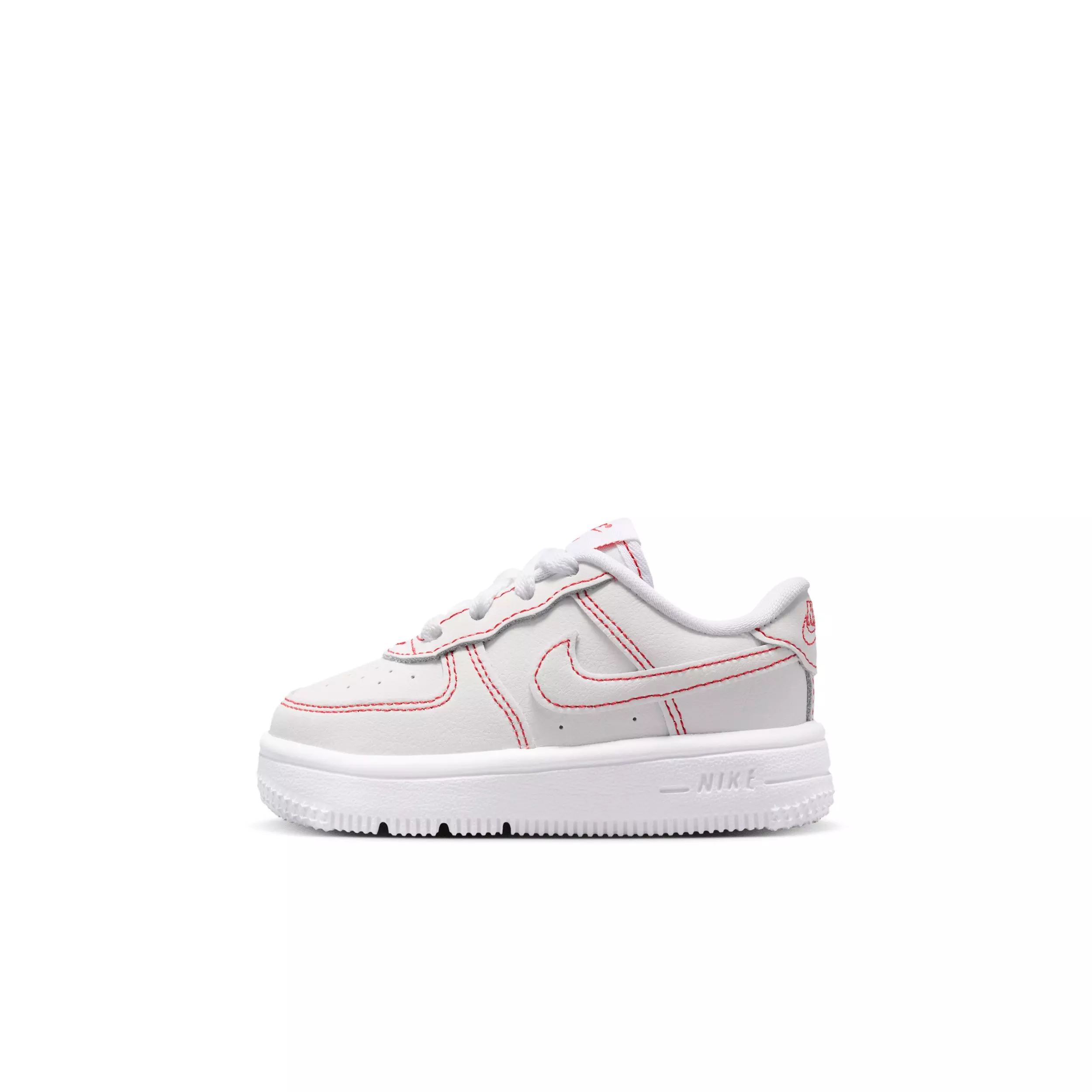 Nike Force 1 Low LV8 1 "White/University Red" Infant Boys' Shoe - WHITE/RED