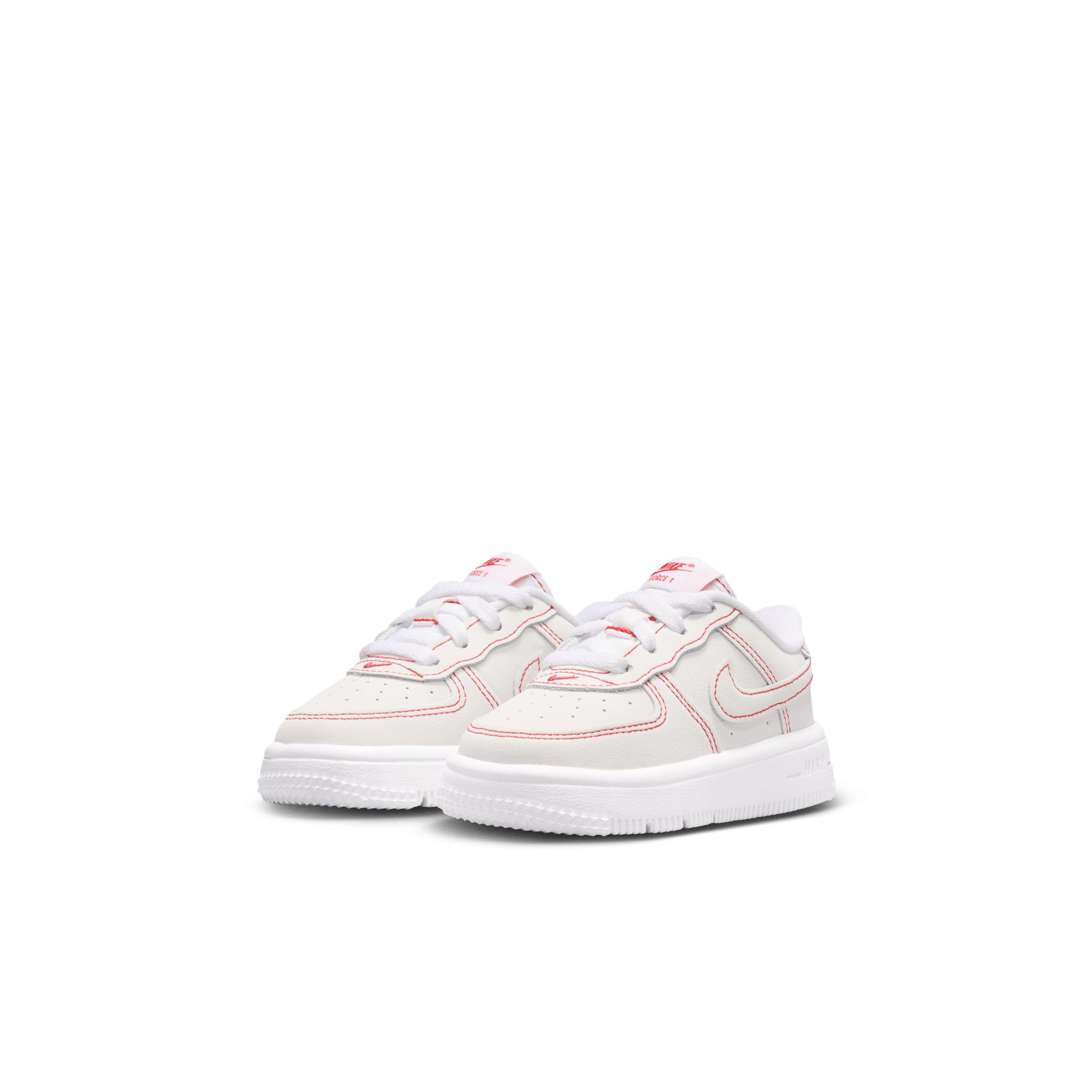 Nike Force 1 Low LV8 1 "White/University Red" Infant Boys' Shoe - WHITE/RED