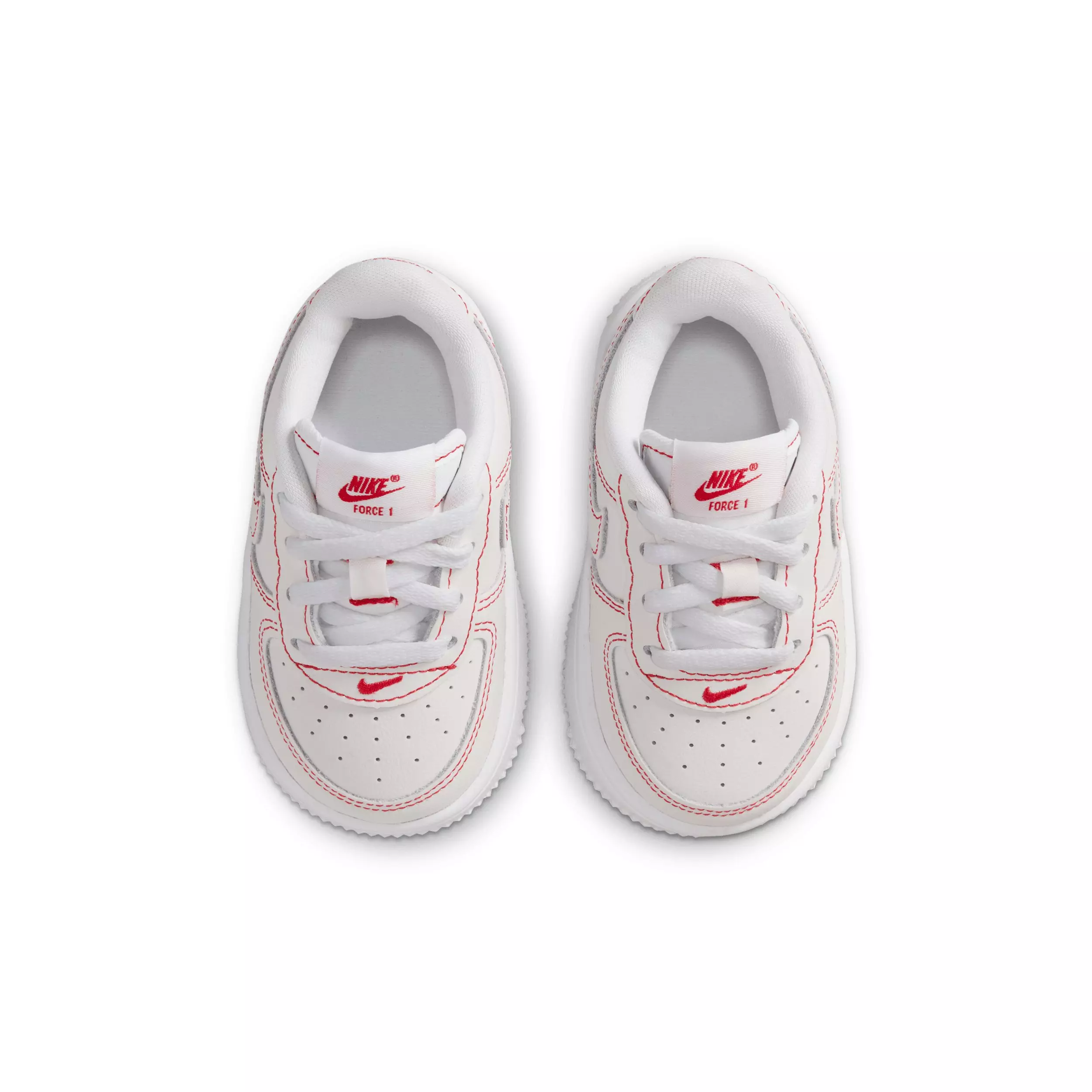 Nike Force 1 Low LV8 1 "White/University Red" Infant Boys' Shoe - WHITE/RED