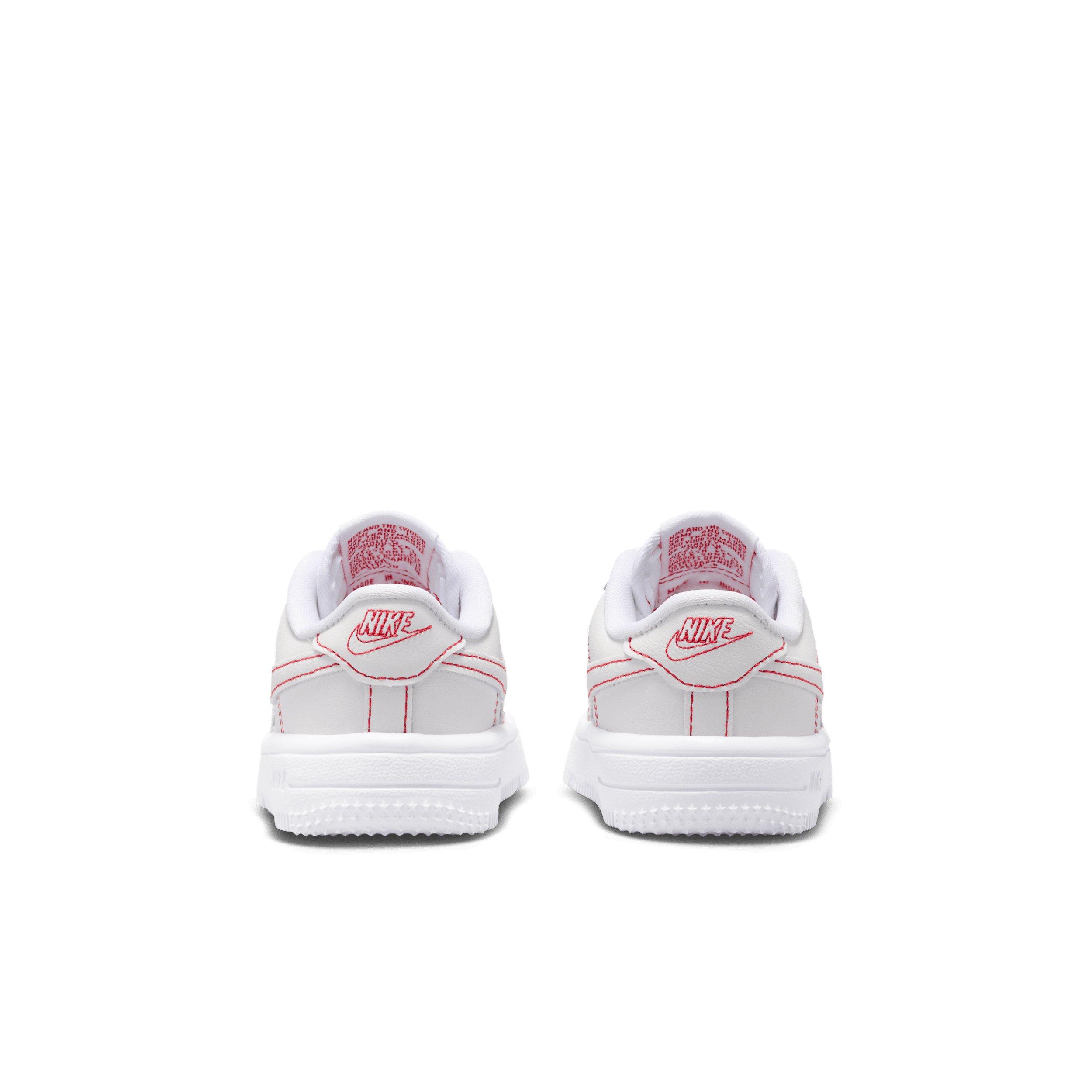 Nike Force 1 Low LV8 1 "White/University Red" Infant Boys' Shoe - WHITE/RED
