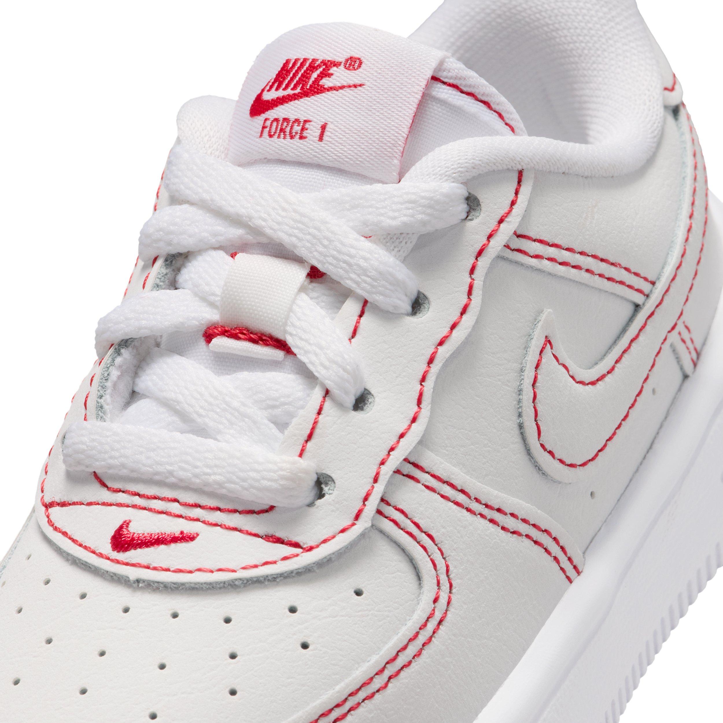 Nike Force 1 Low LV8 1 "White/University Red" Infant Boys' Shoe - WHITE/RED