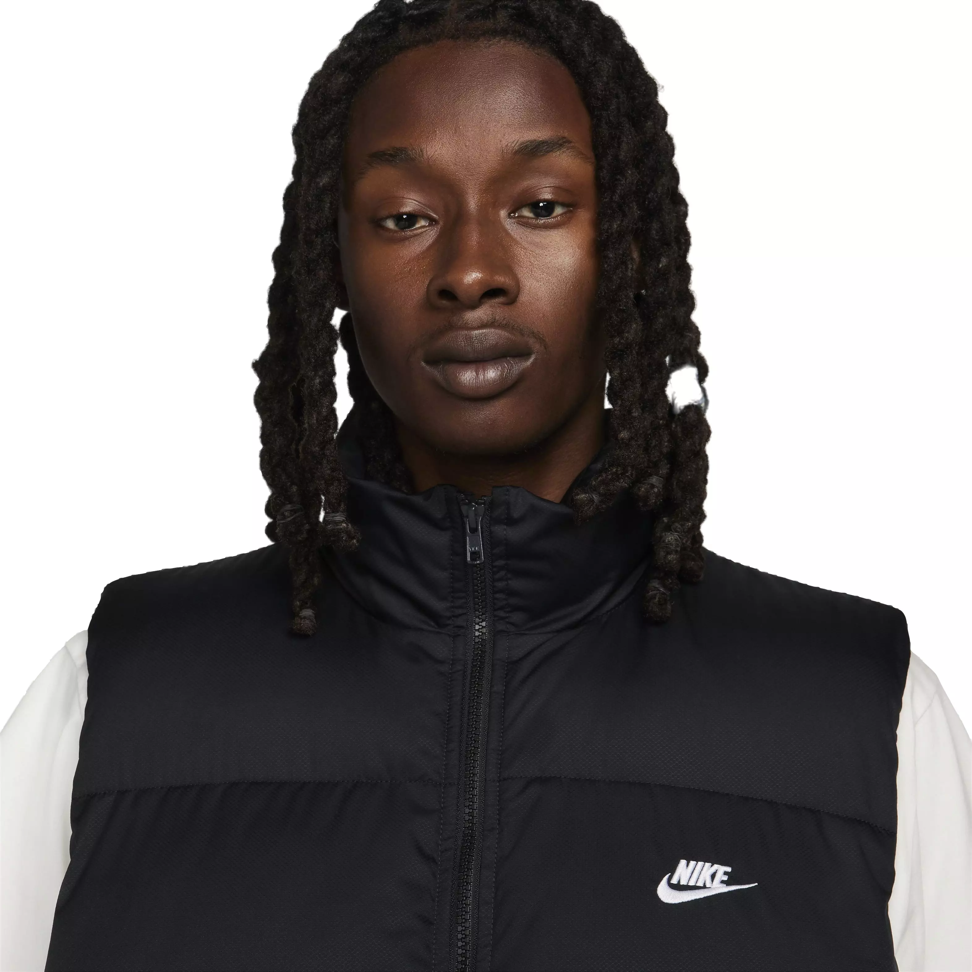 Nike Men's Sportswear Club Water-Repellent Puffer Vest - BLACK