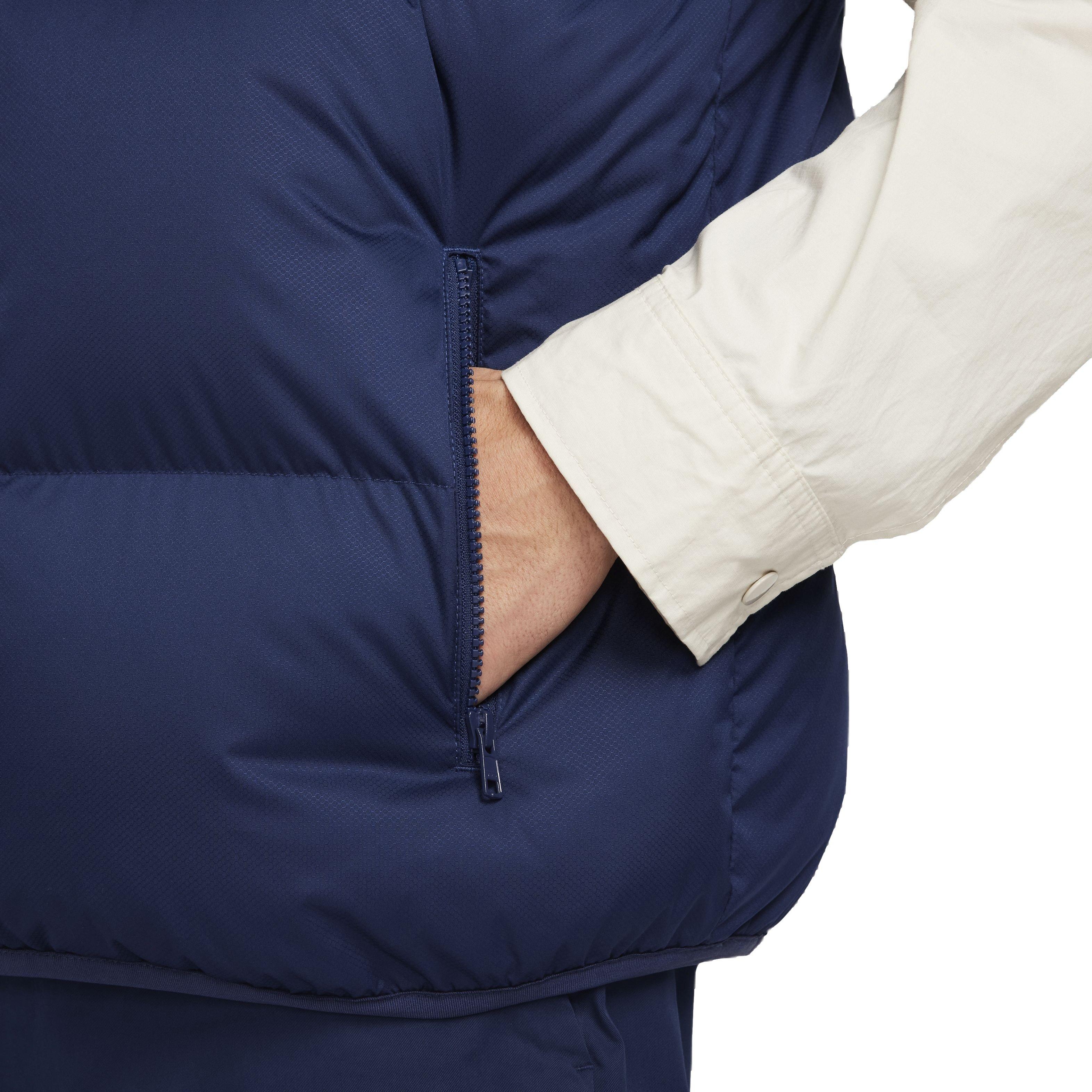 Nike Men's Sportswear Club Water-Repellent Puffer Vest - BLUE Thumbnail View 5