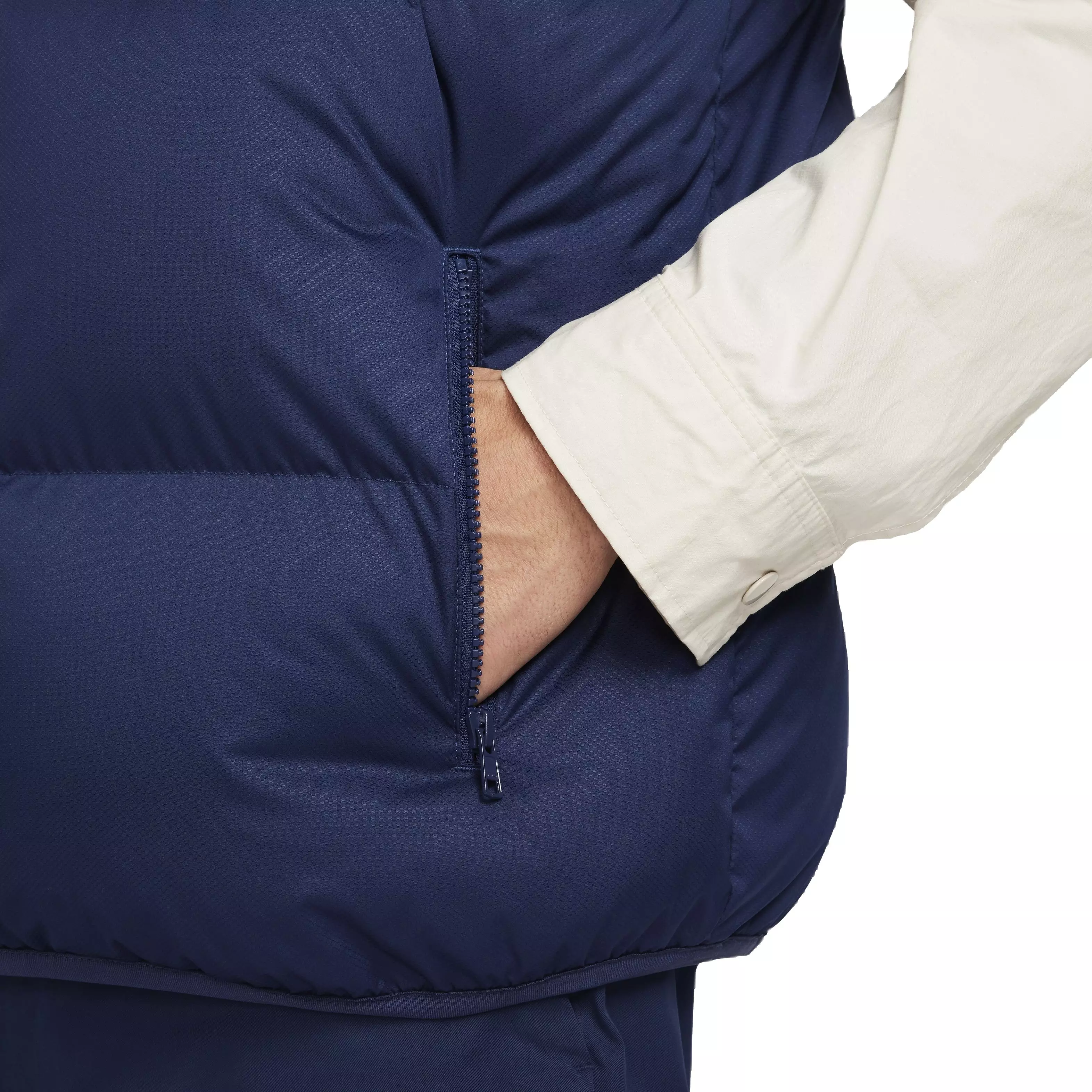 Nike Men's Sportswear Club Water-Repellent Puffer Vest - BLUE