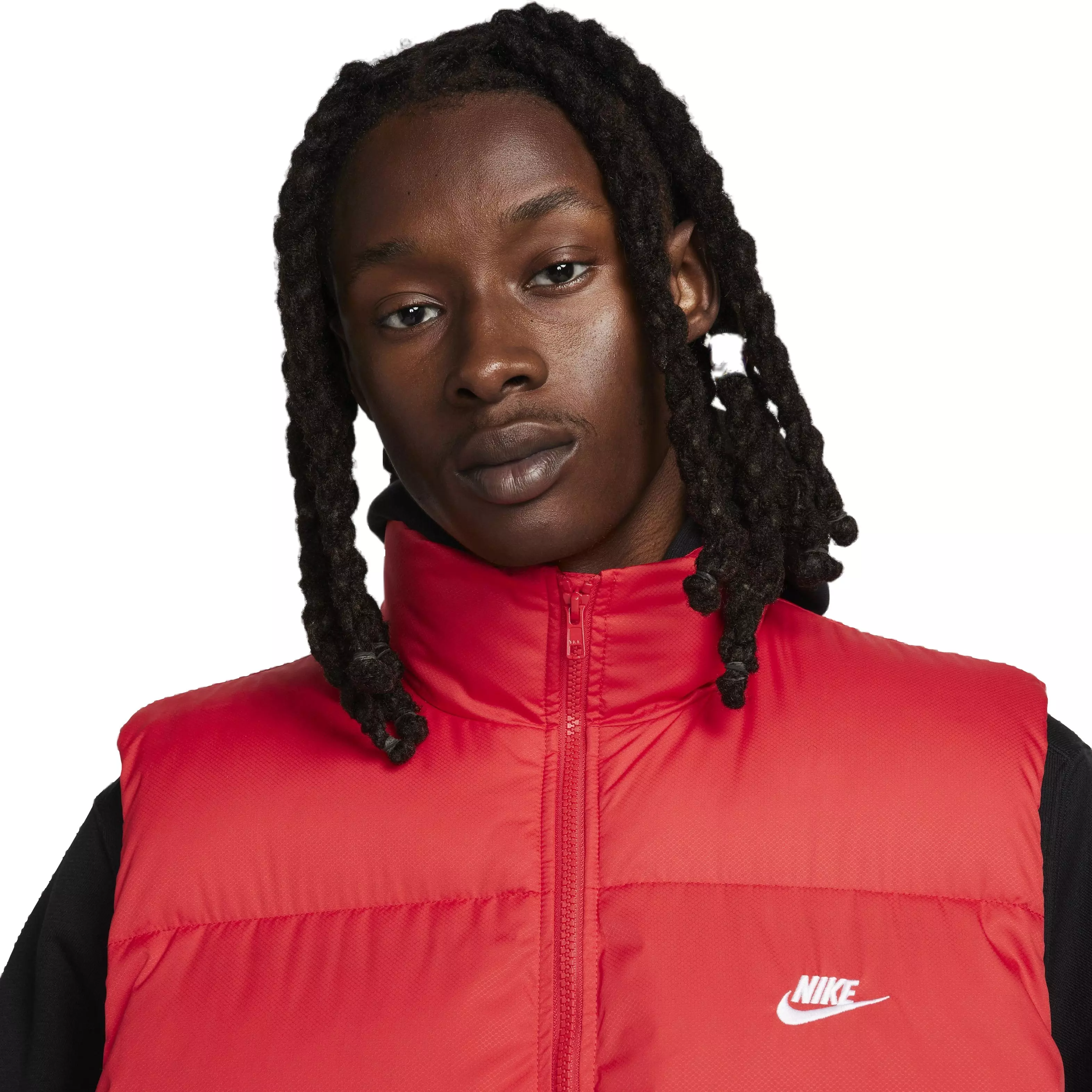 Nike Men's Sportswear Club Water-Repellent Puffer Vest - RED