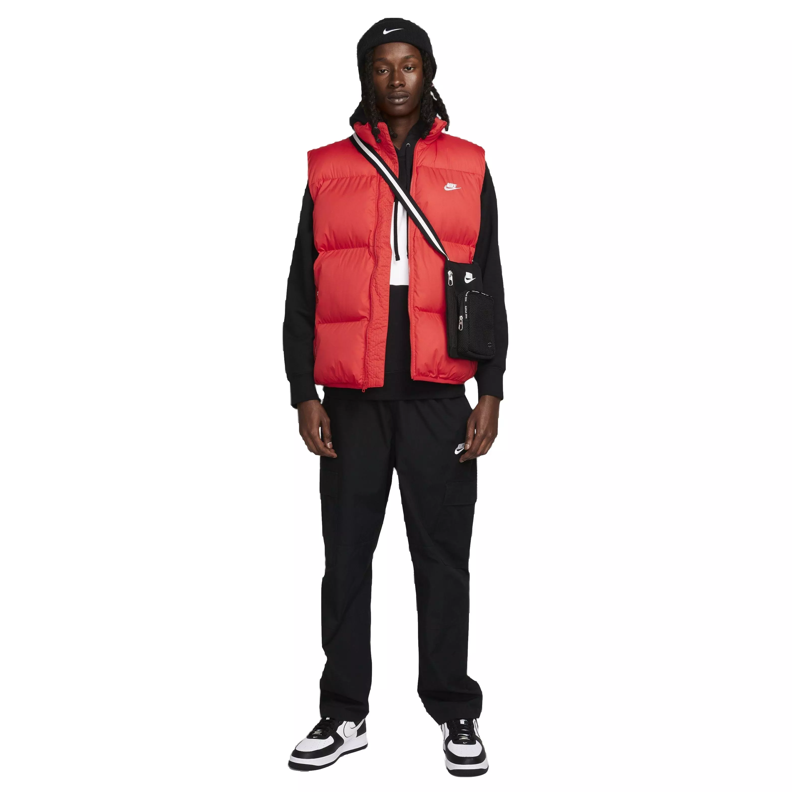Nike Men's Sportswear Club Water-Repellent Puffer Vest - RED