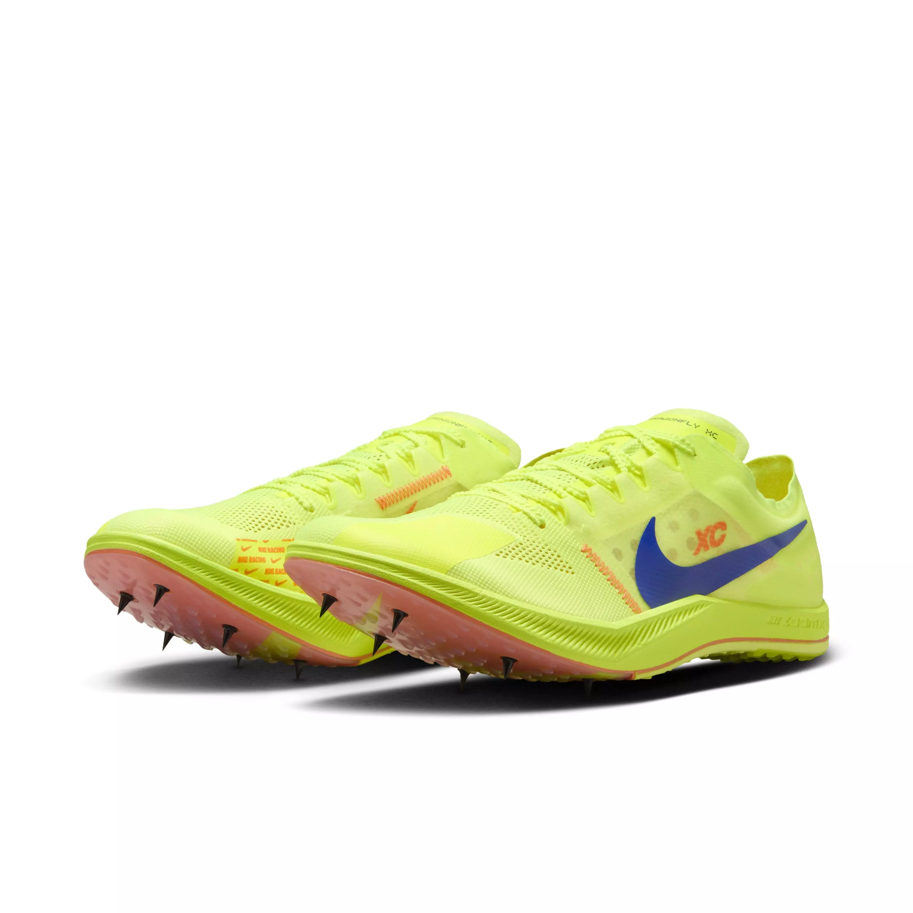 Nike ZoomX Dragonfly XC "Volt/Total Orange/Total Orange/Concord" Men's Track Spike - VOLT/ORANGE/ORANGE/CONCORD