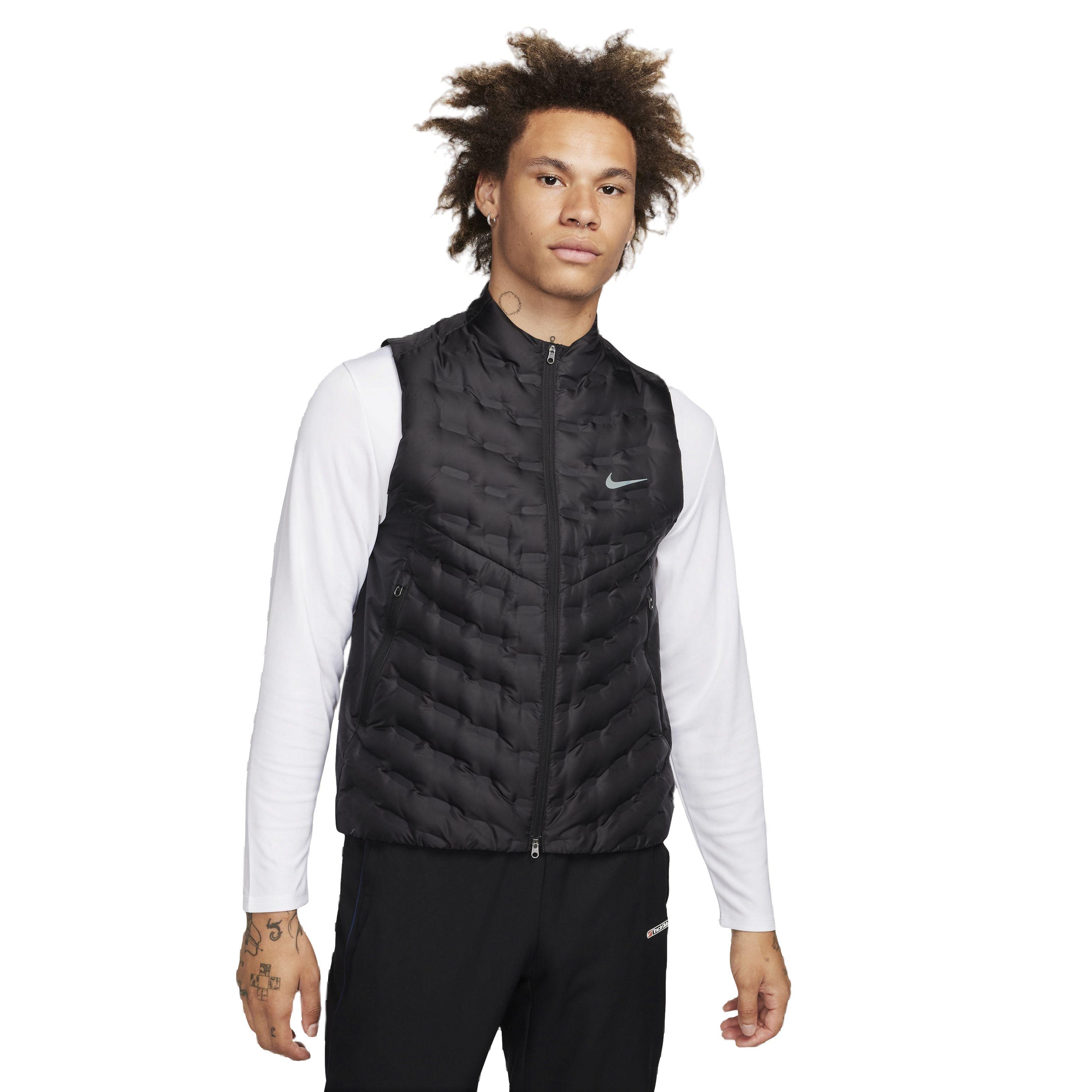 Nike Men's Therma-FIT ADV Repel Down Running Vest - BLACK Thumbnail View 1