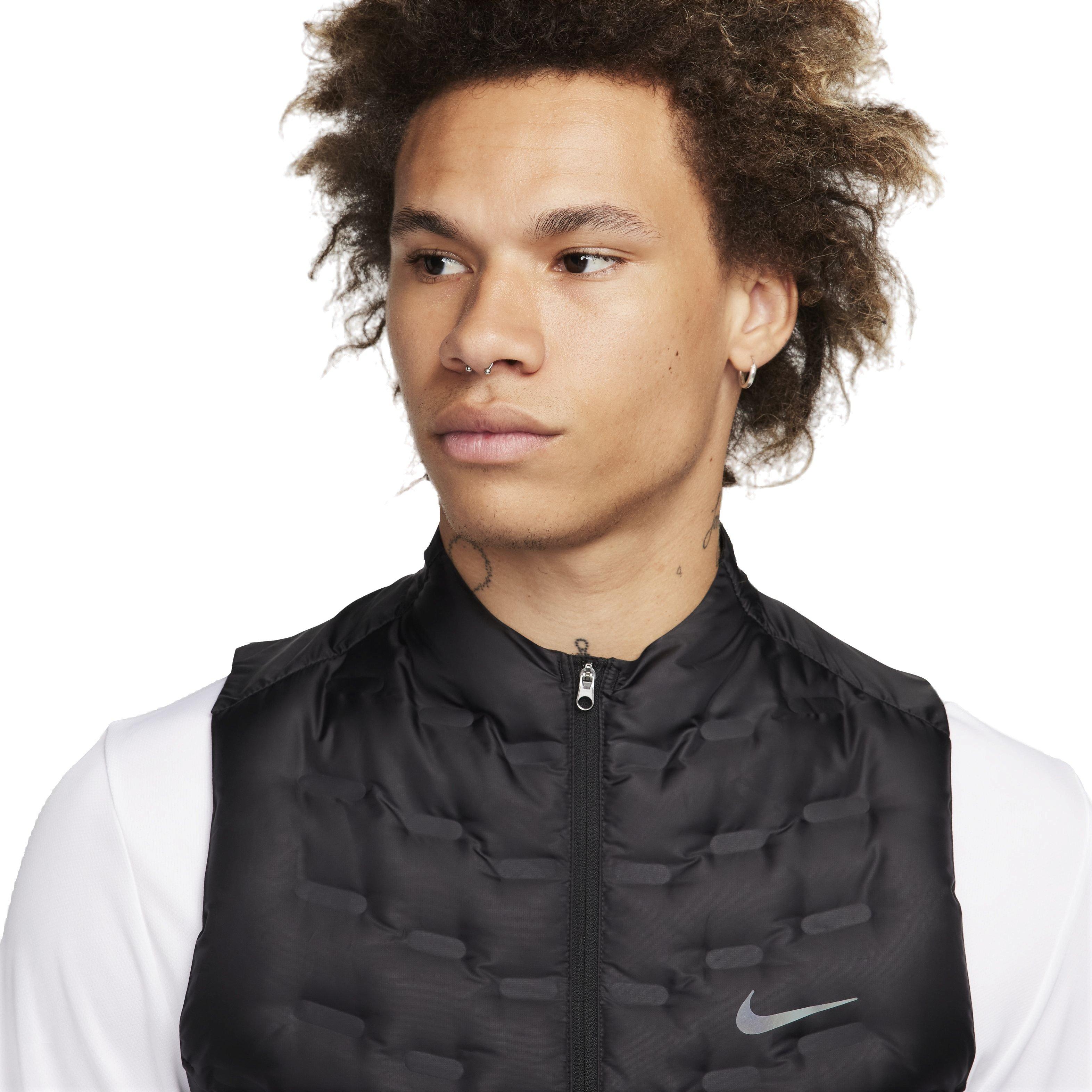 Nike Men's Therma-FIT ADV Repel Down Running Vest - BLACK Thumbnail View 3