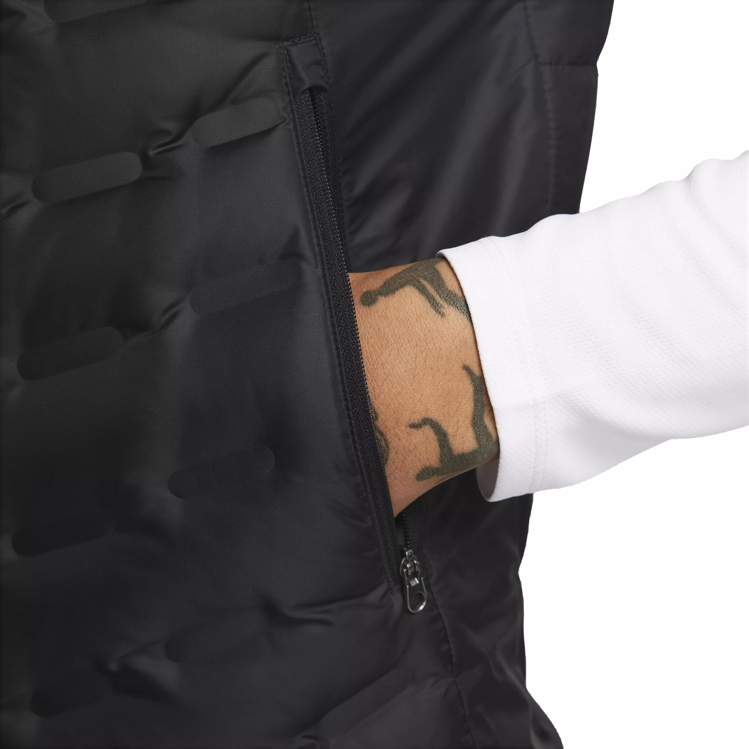 Nike Men's Therma-FIT ADV Repel Down Running Vest - BLACK