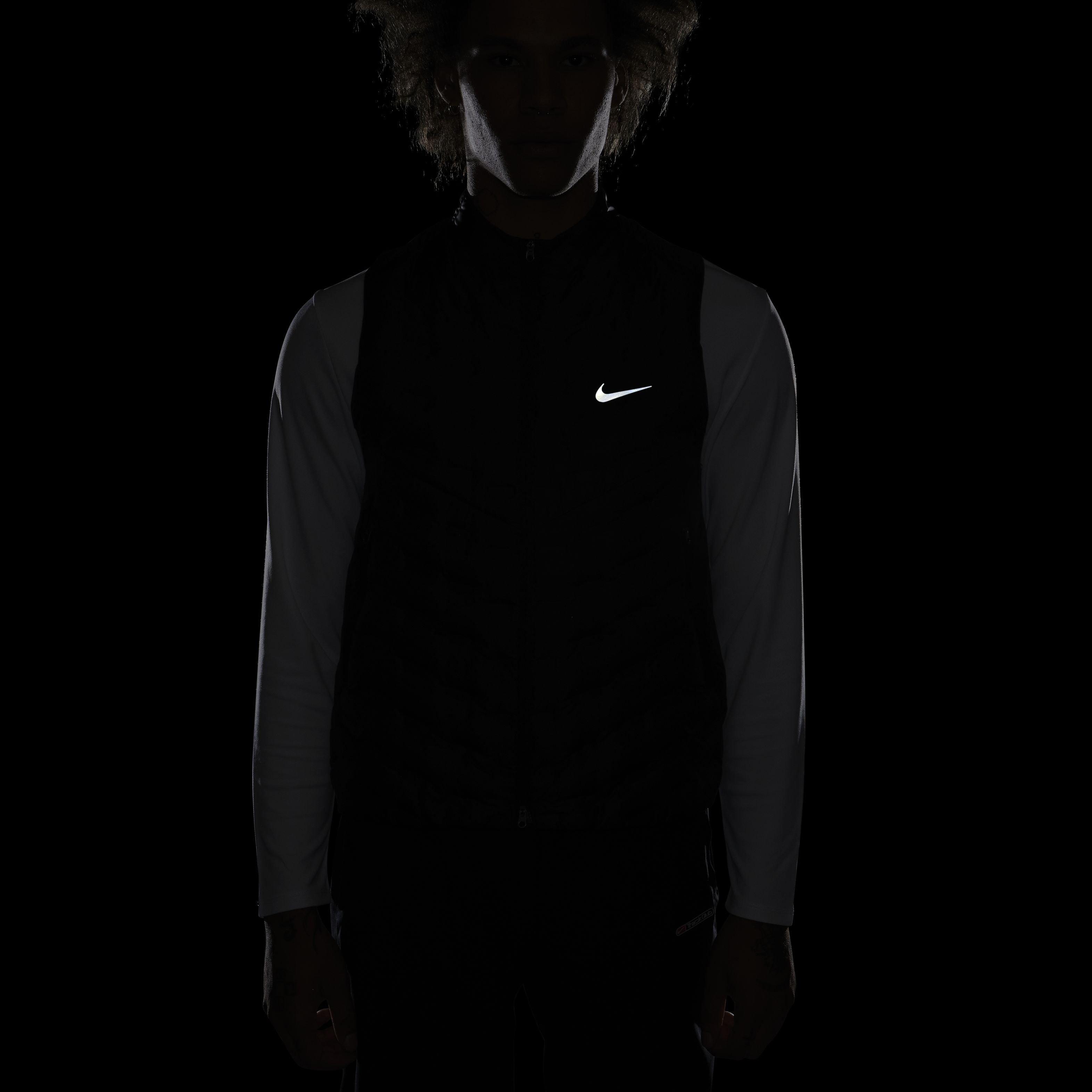 Nike Men's Therma-FIT ADV Repel Down Running Vest - BLACK Thumbnail View 8