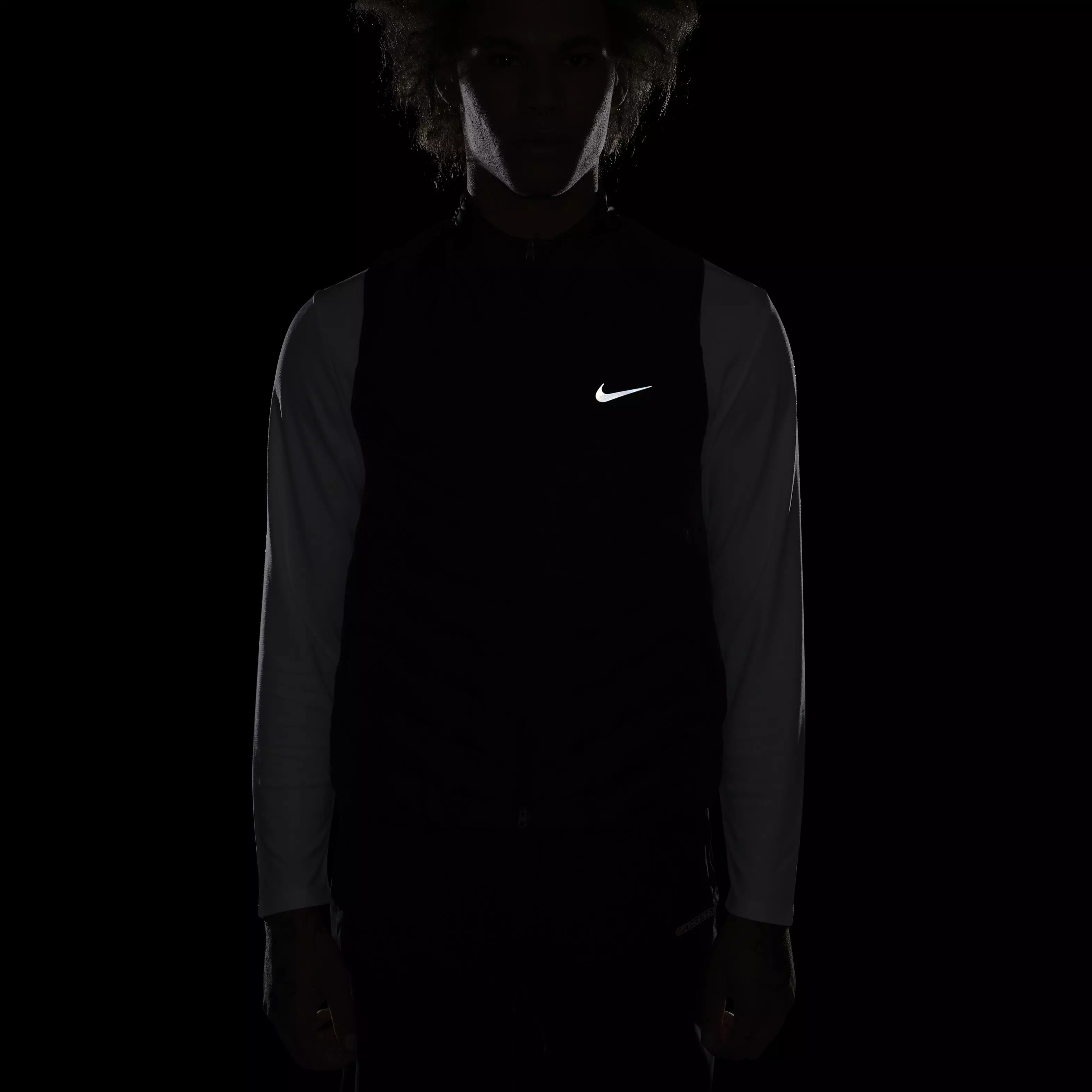 Nike Men's Therma-FIT ADV Repel Down Running Vest - BLACK