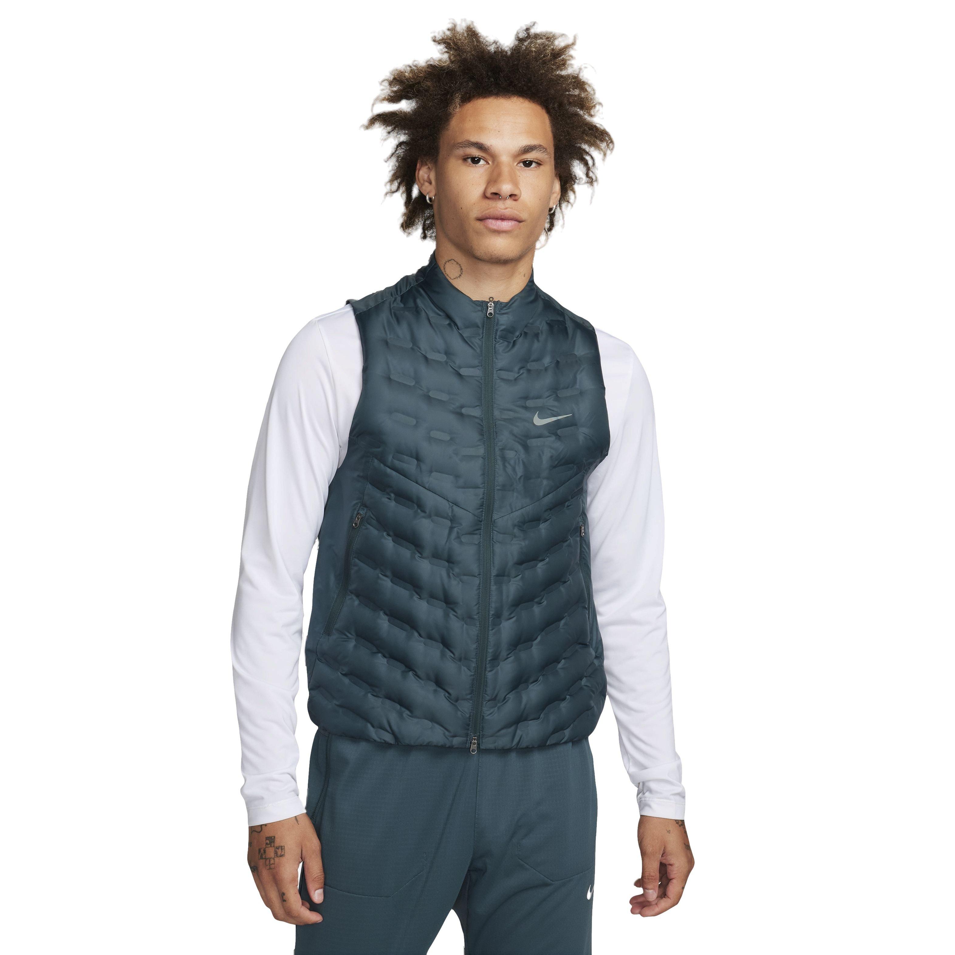 Nike Men's Therma-FIT ADV Repel Down Running Vest - GREEN Thumbnail View 1