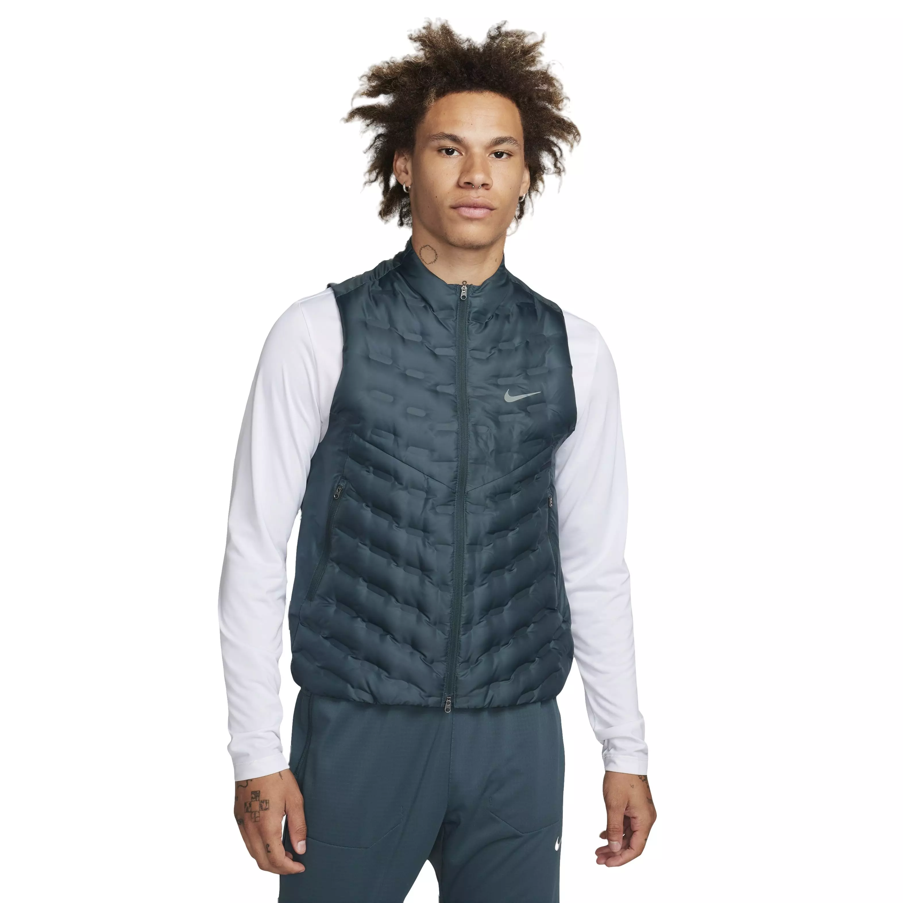 Nike Men's Therma-FIT ADV Repel Down Running Vest - GREEN