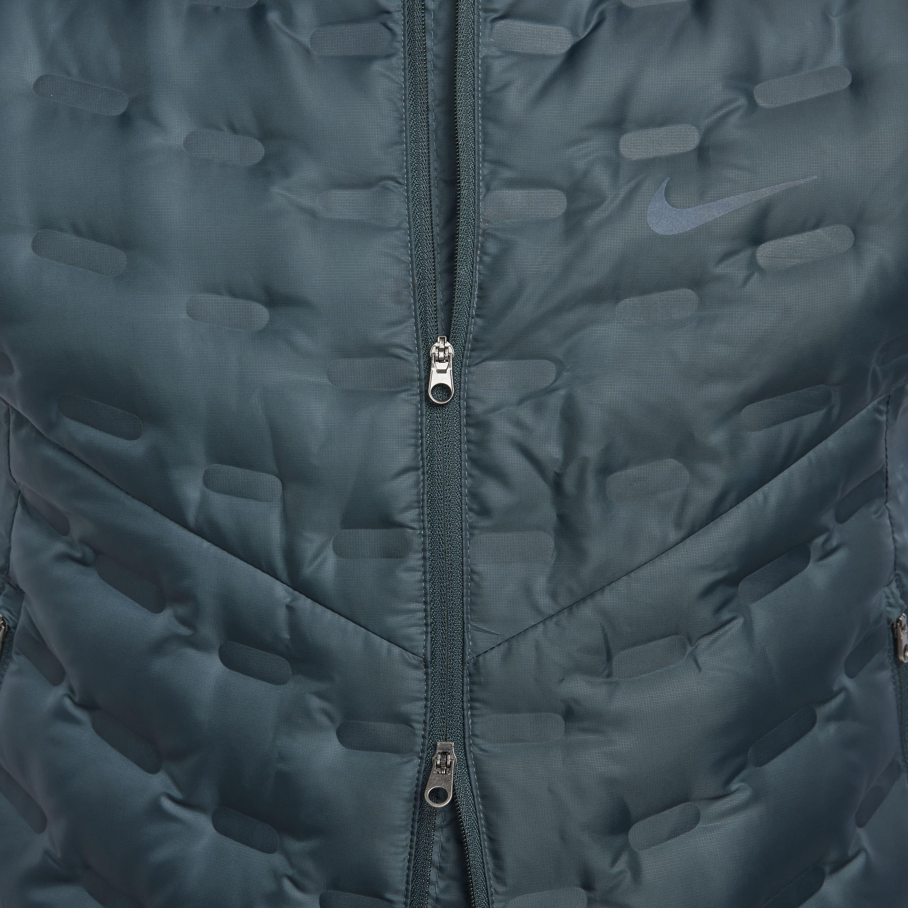 Nike Men's Therma-FIT ADV Repel Down Running Vest - GREEN Thumbnail View 4