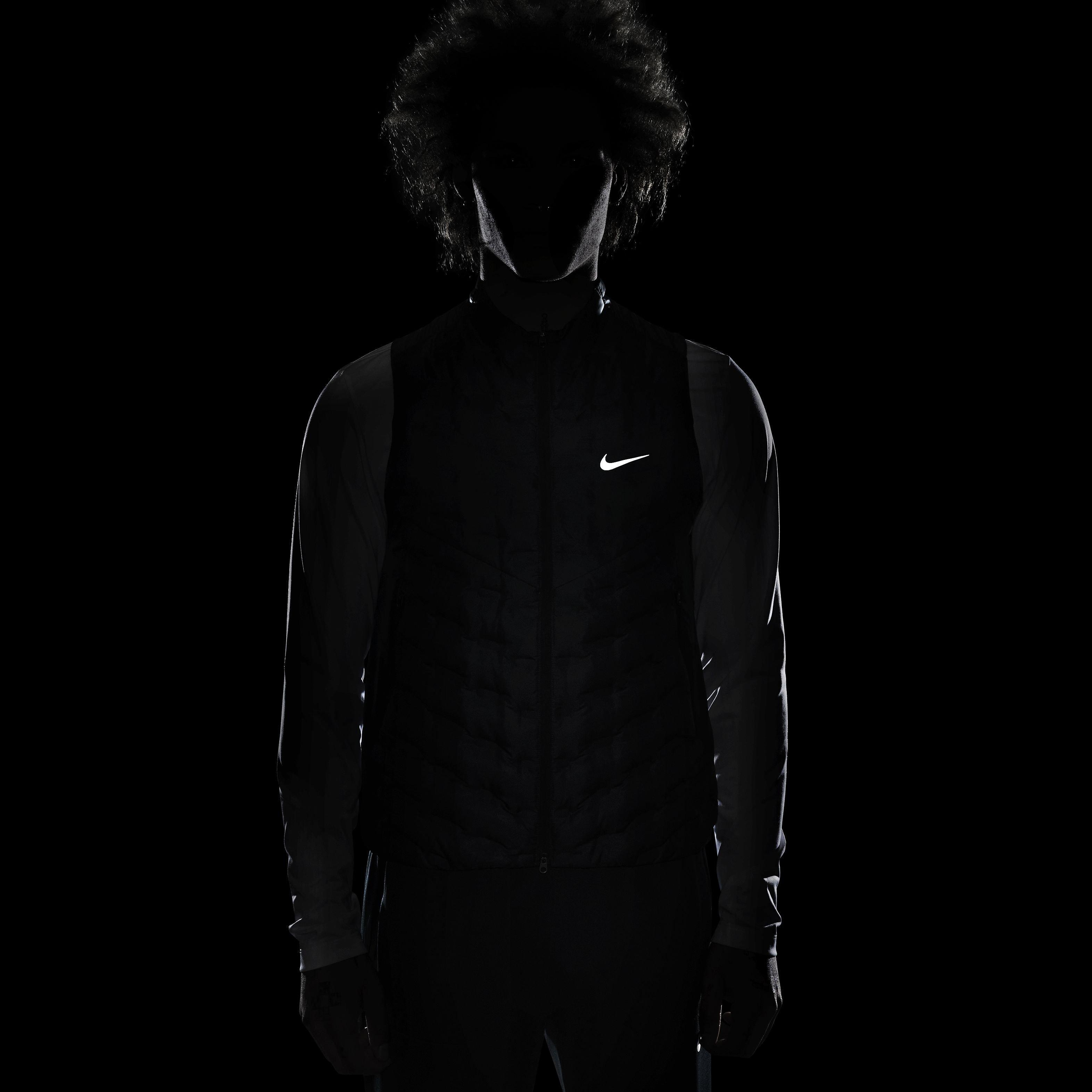 Nike Men's Therma-FIT ADV Repel Down Running Vest - GREEN Thumbnail View 8