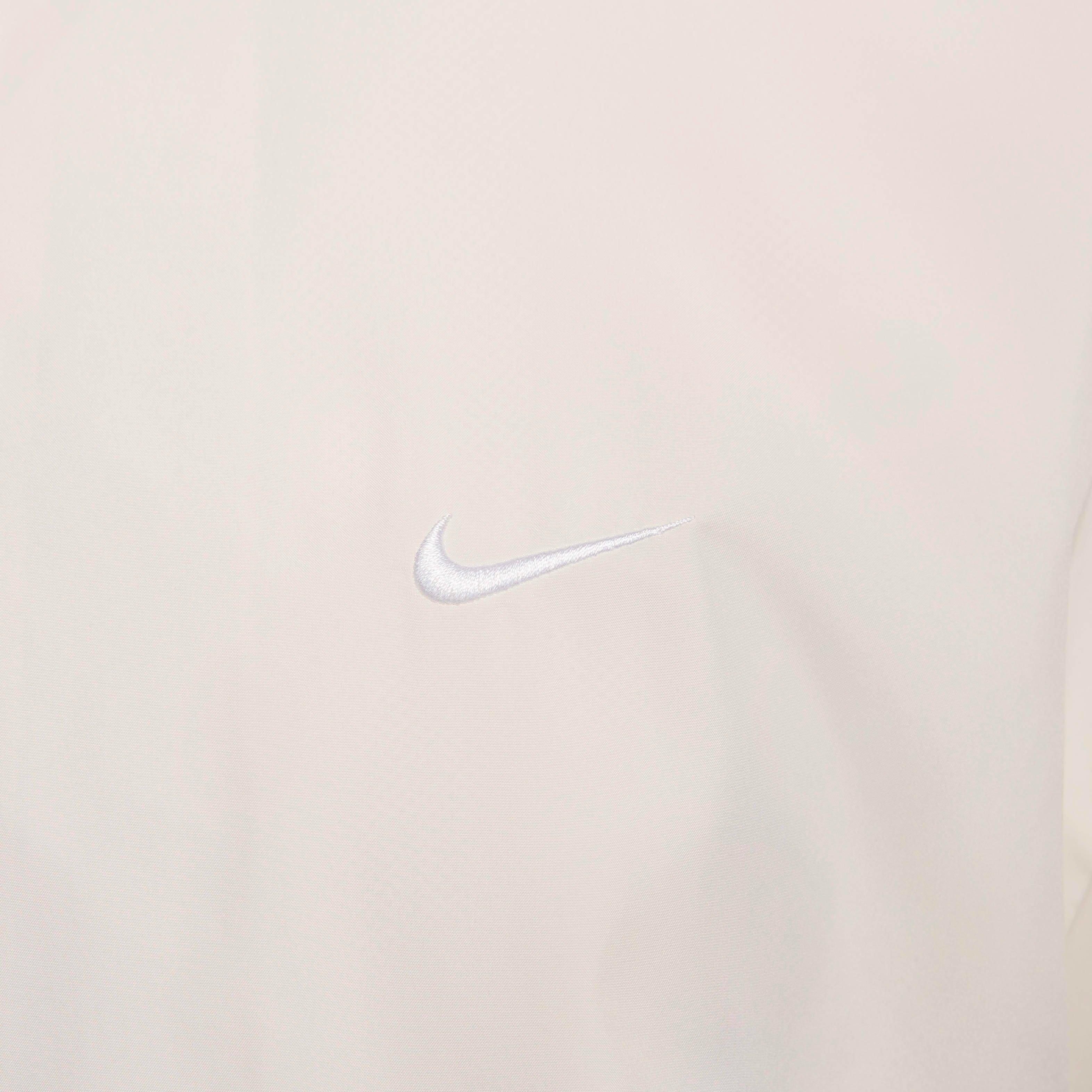 Nike Women's Sportswear Classic Wovens Loose UV Hooded Jacket - BEIGE Thumbnail View 4