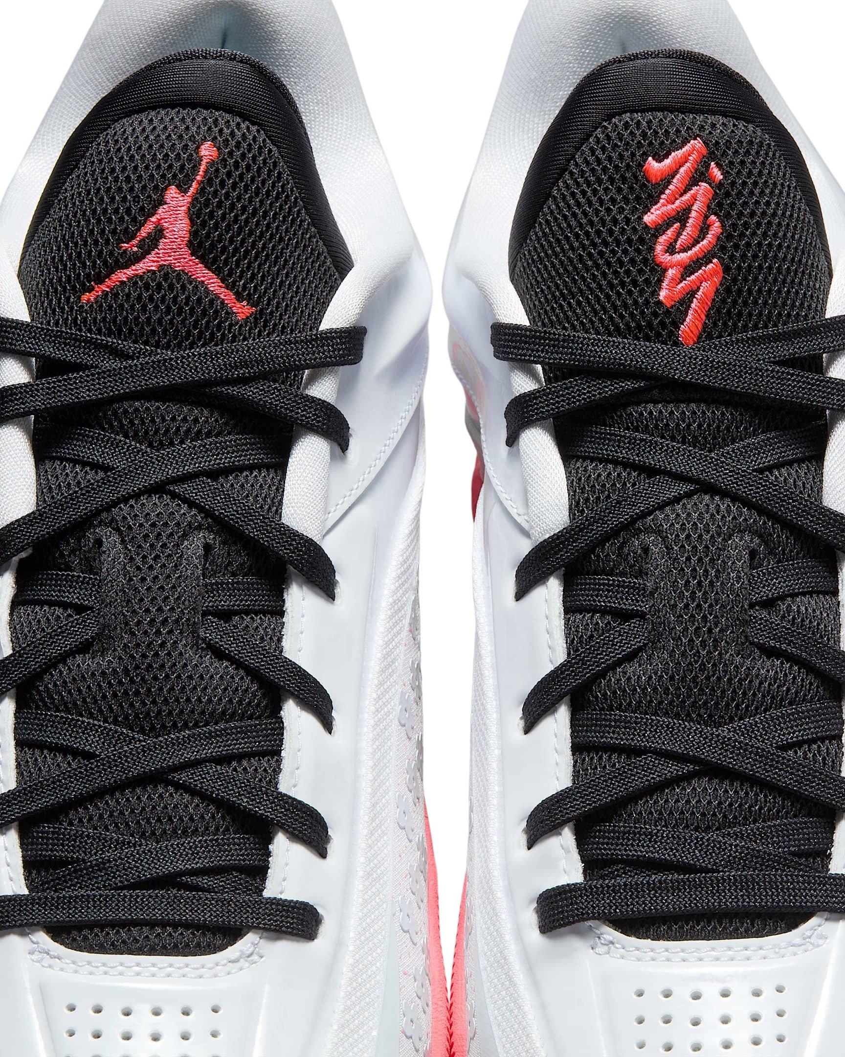 Jordan Zion 4 "White/Black/Tour Yellow/Hot Punch" Men's Basketball Shoe - WHITE/BLACK/YELLOW/PUNCH Thumbnail View 8