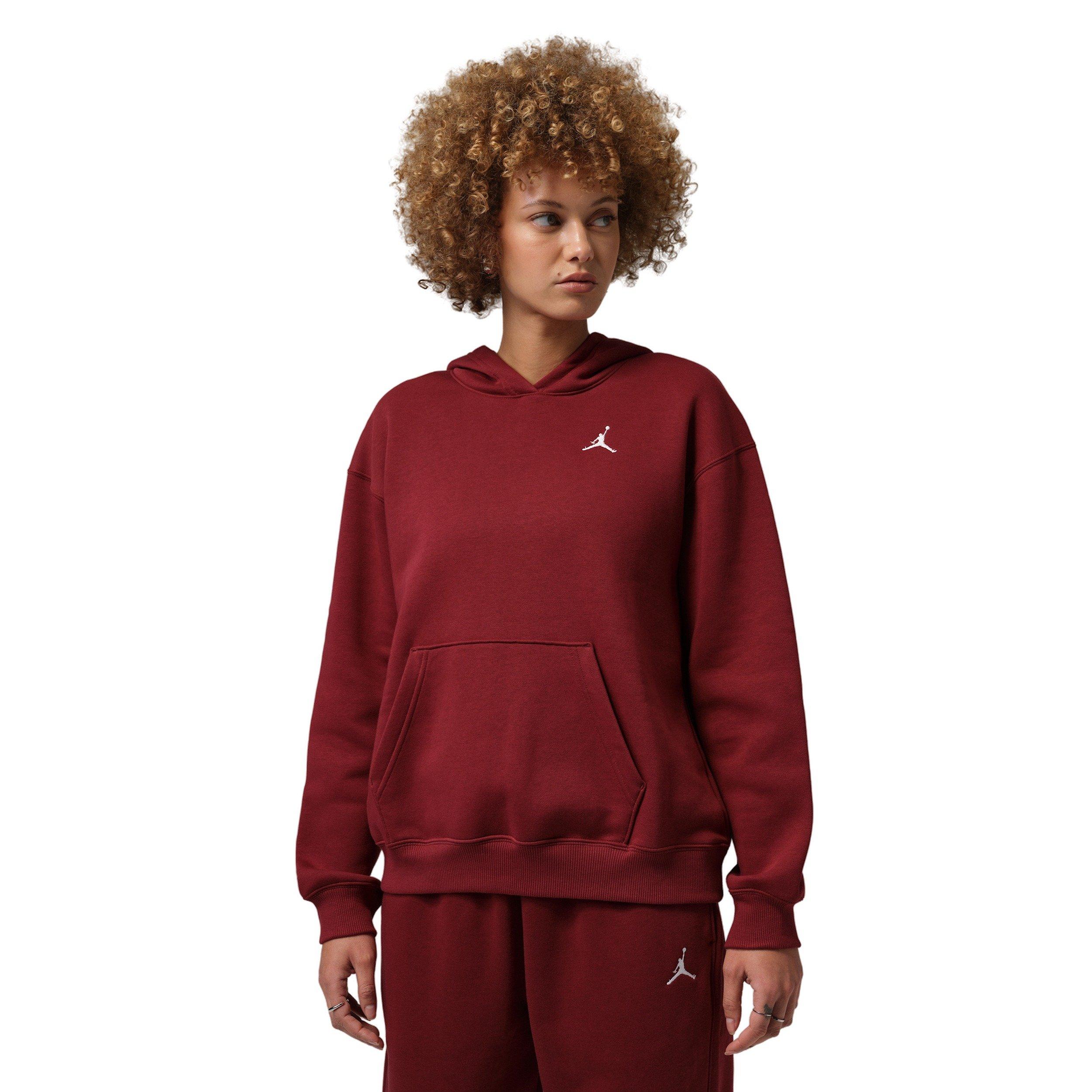 Jordan Women's Brooklyn Fleece Pullover Hoodie - Red - RED Thumbnail View 1