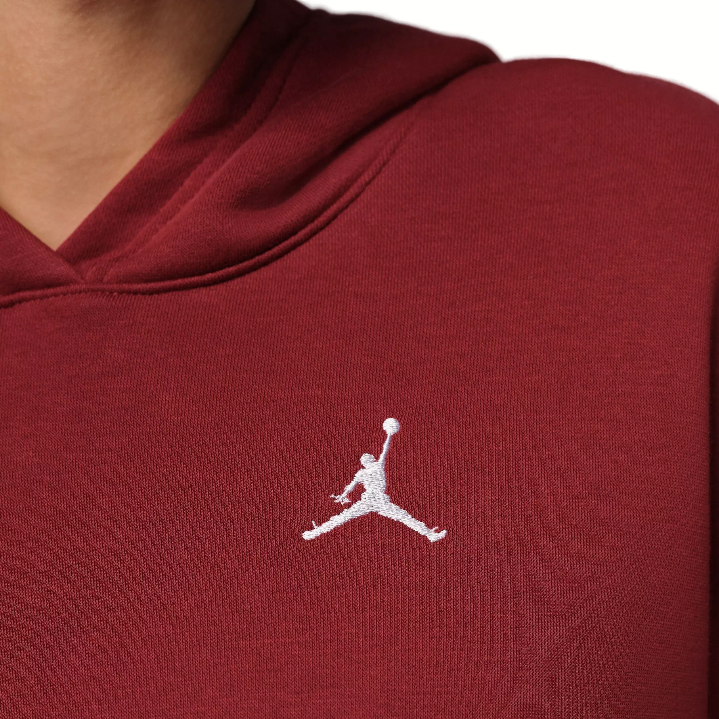 Jordan Women's Brooklyn Fleece Pullover Hoodie -Red - RED