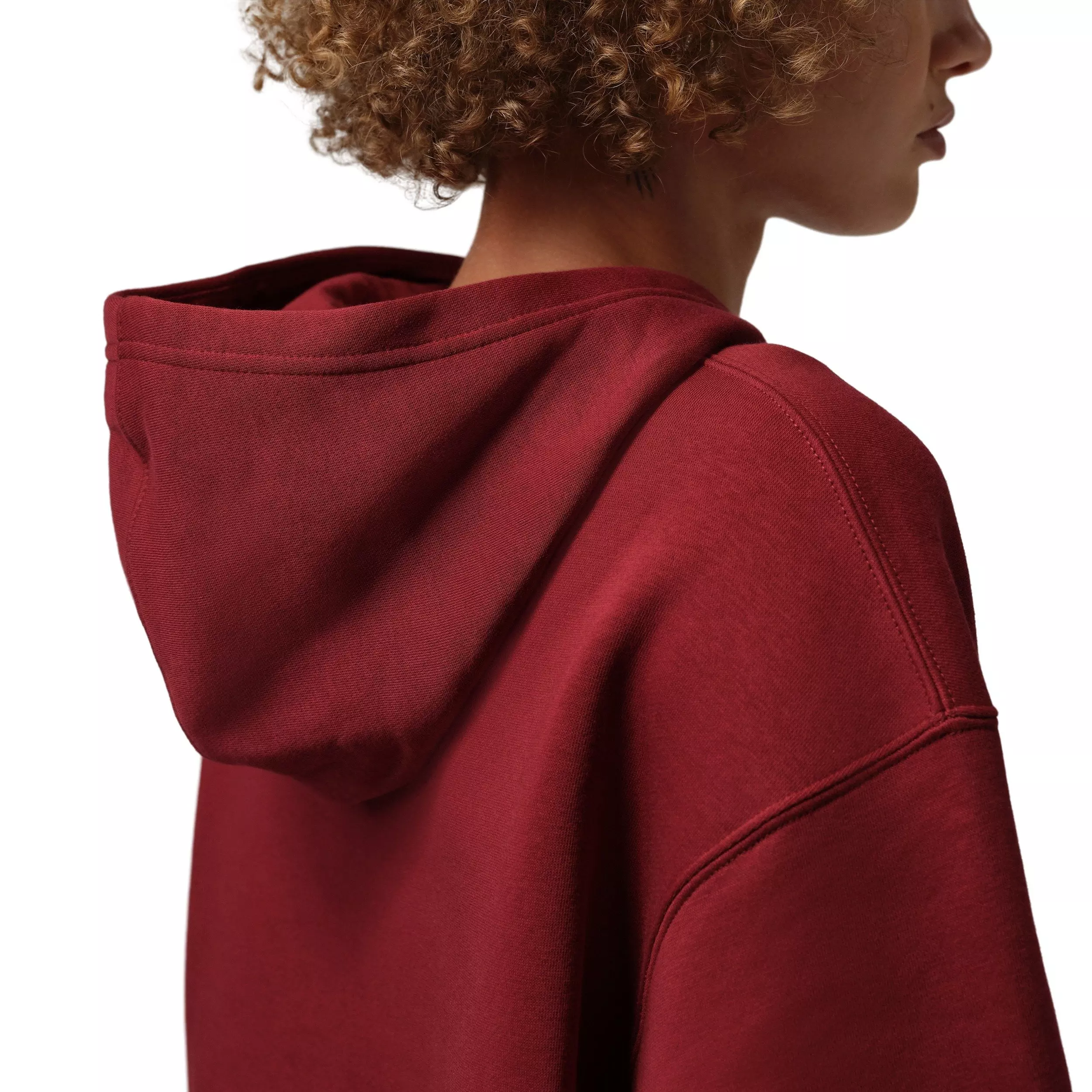 Jordan Women's Brooklyn Fleece Pullover Hoodie - Red - RED