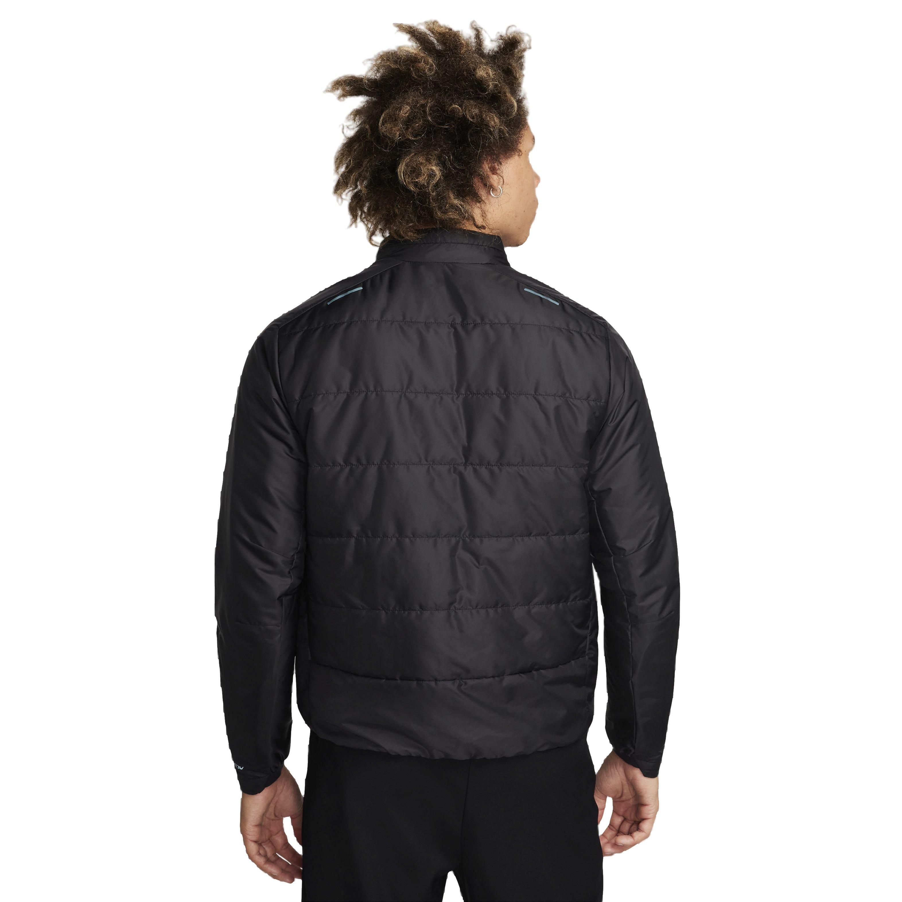 Nike Men's Therma-FIT ADV AeroLoft Down-Filled Running Jacket - BLACK Thumbnail View 2