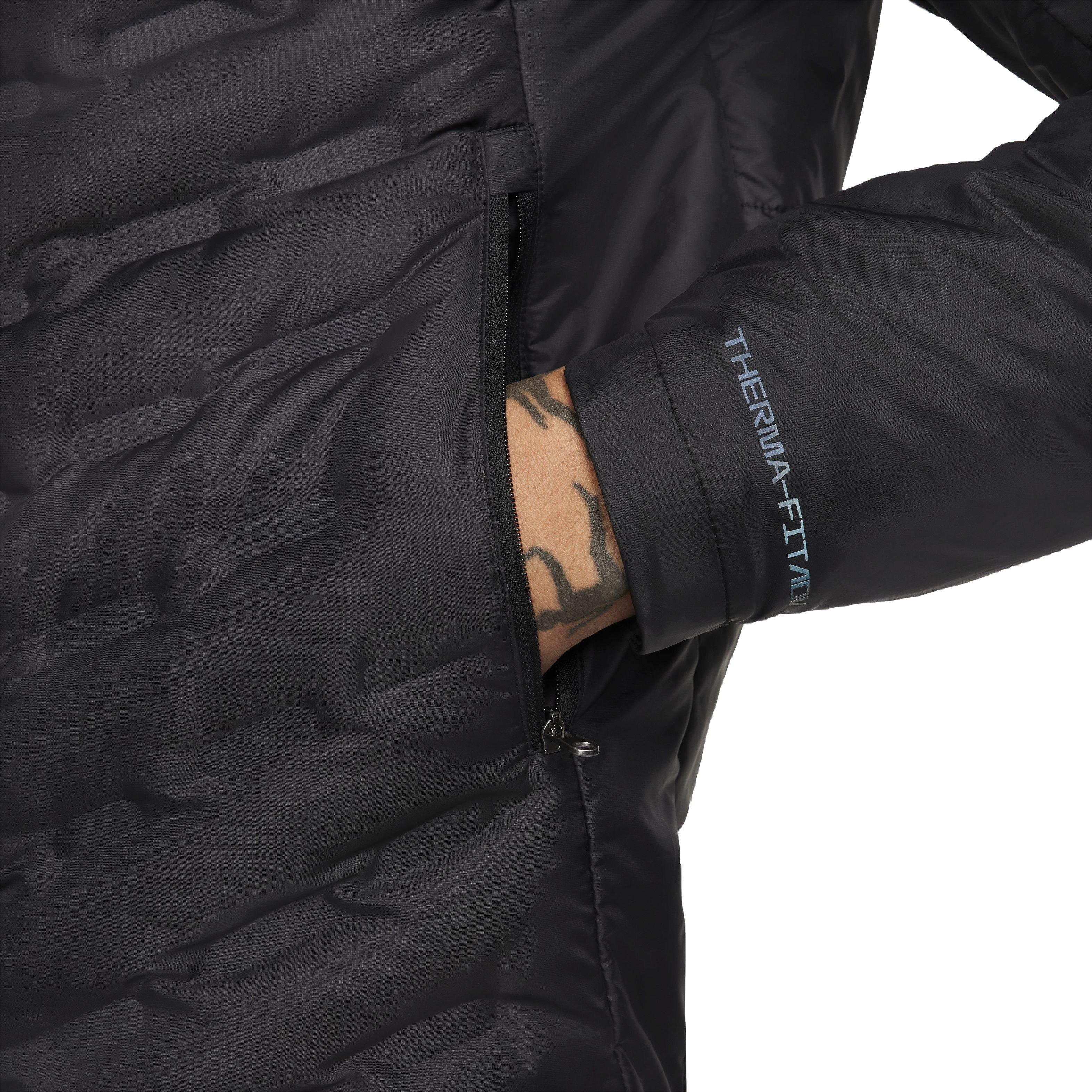 Nike Men's Therma-FIT ADV AeroLoft Down-Filled Running Jacket - BLACK Thumbnail View 5